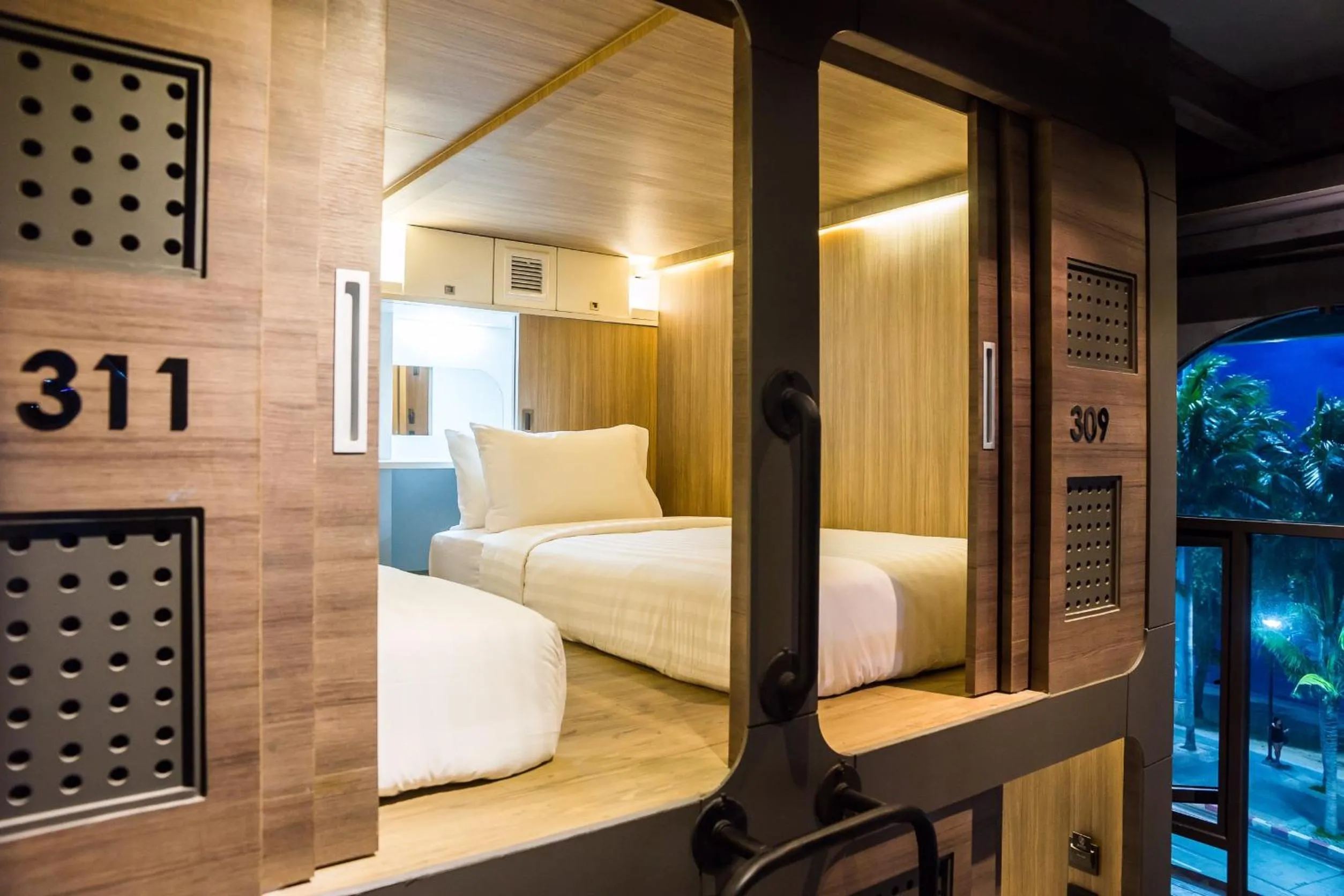 Decorative detail, Bed in Nonze Hostel