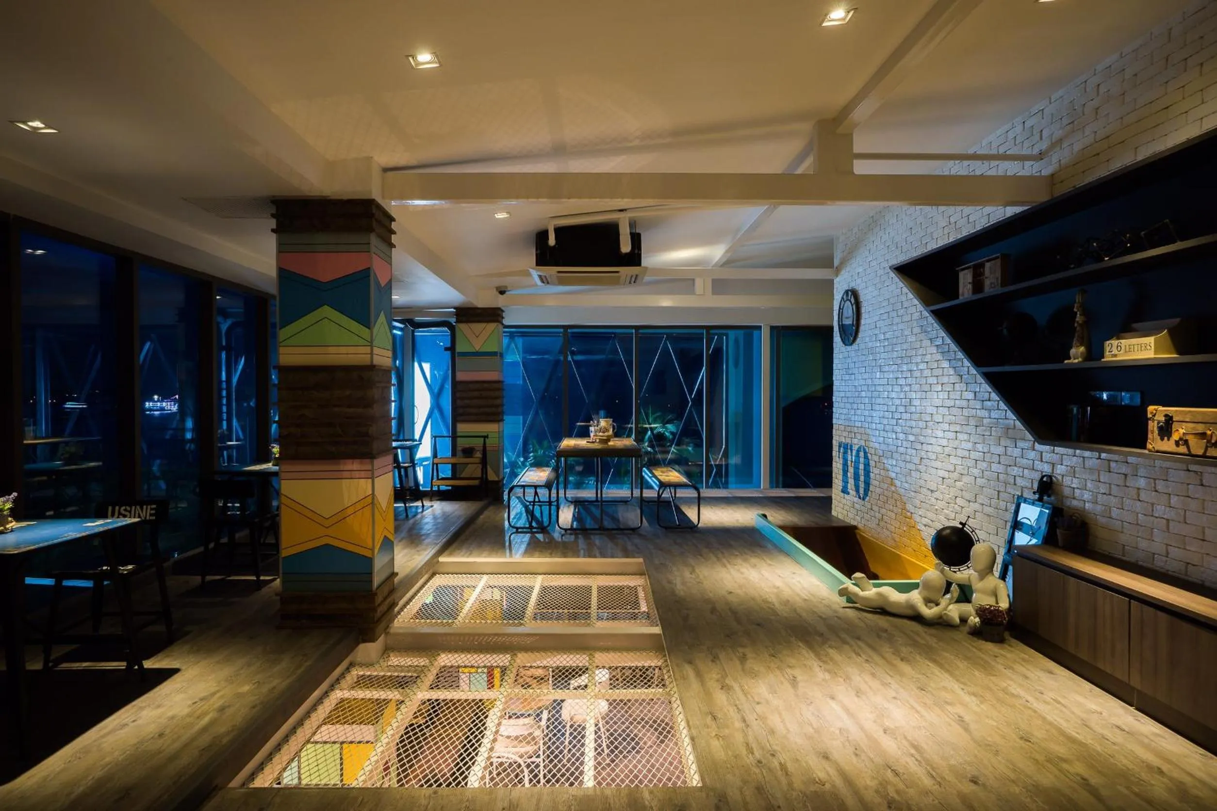 Decorative detail in Nonze Hostel