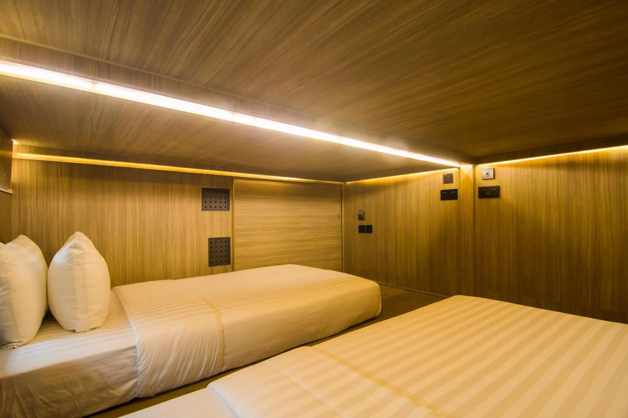 Decorative detail, Bed in Nonze Hostel