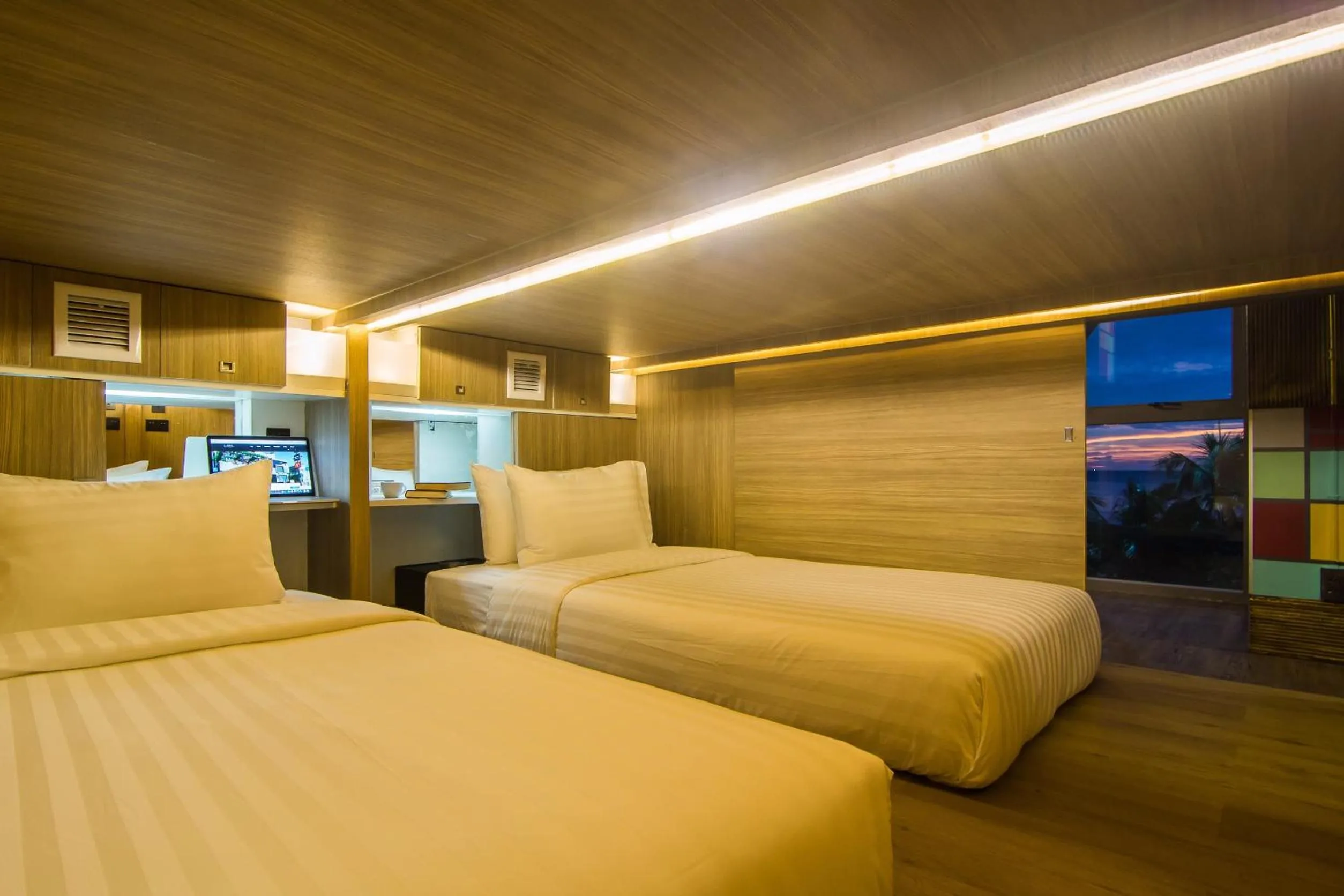 Decorative detail, Bed in Nonze Hostel