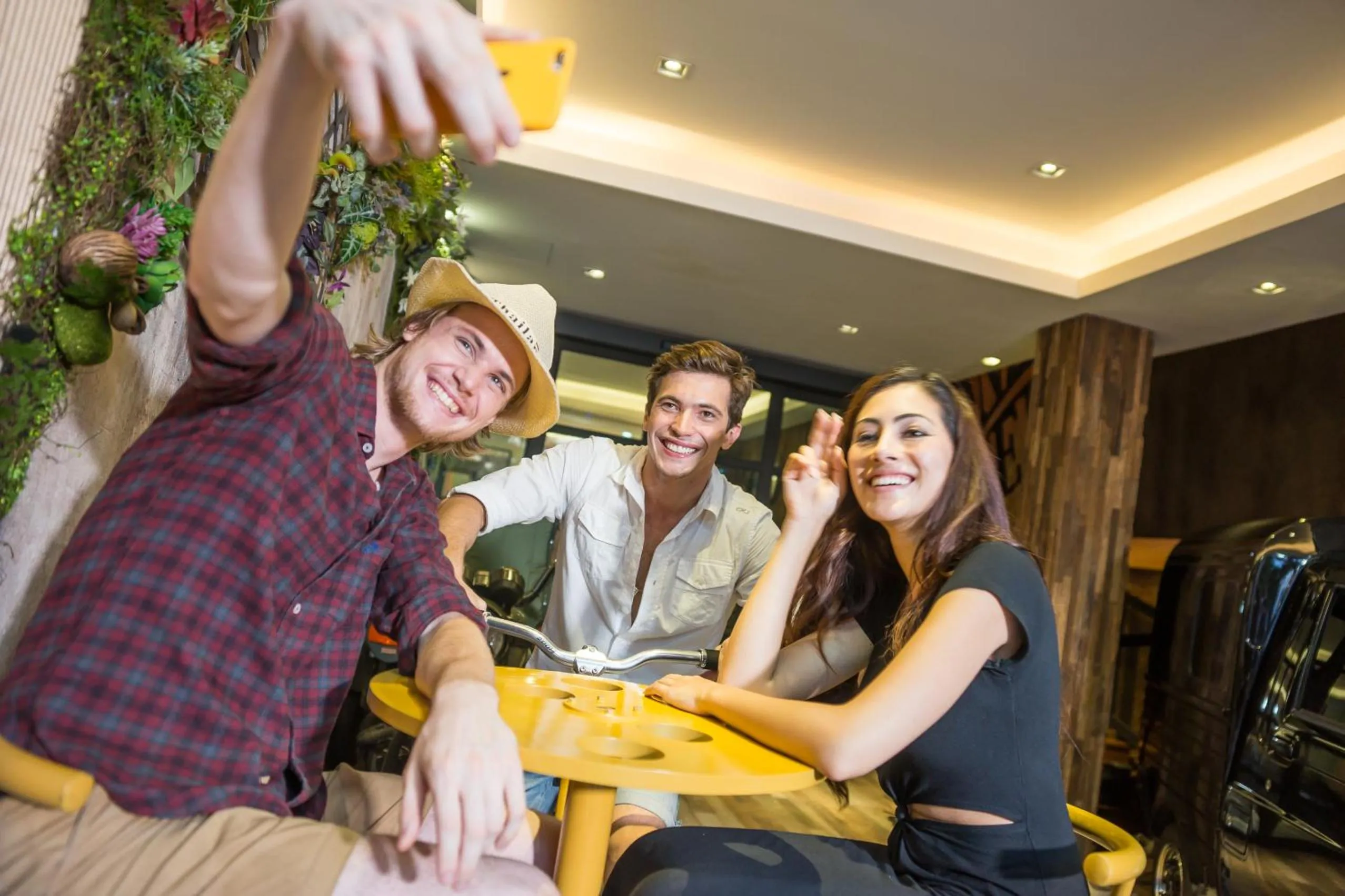 group of guests in Nonze Hostel