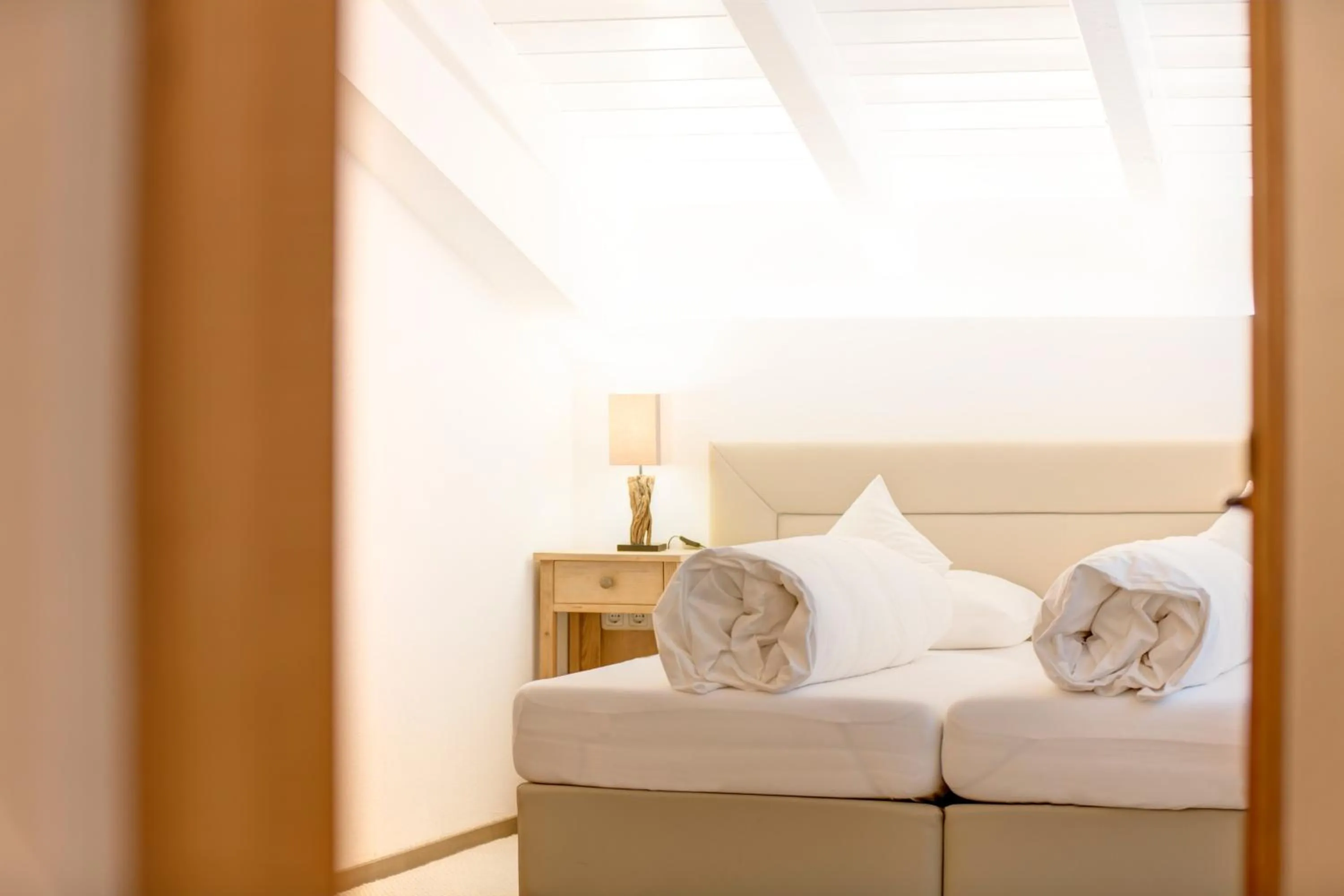 Bed in AmDorfplatzSuites B&B- Adultsfriendly