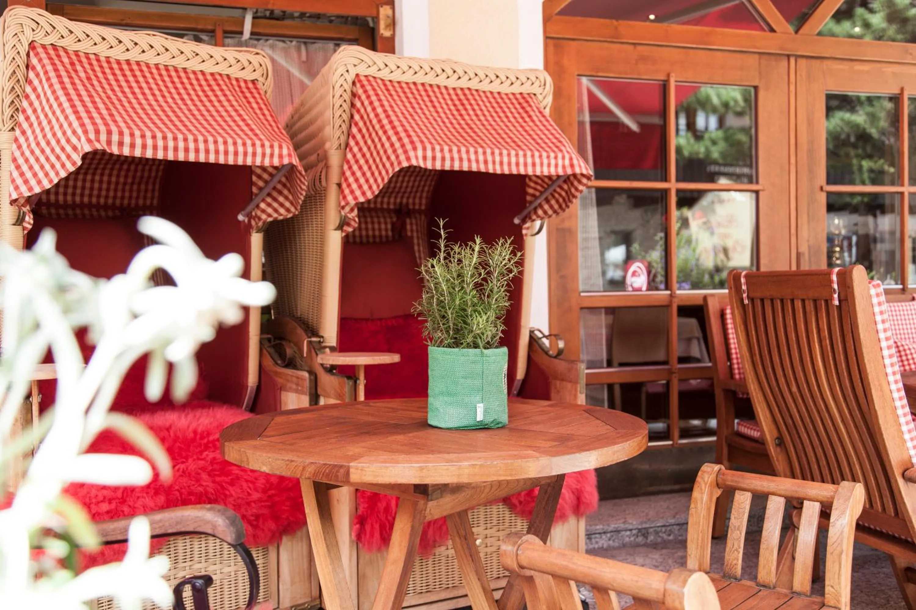 Balcony/Terrace in AmDorfplatzSuites B&B- Adultsfriendly