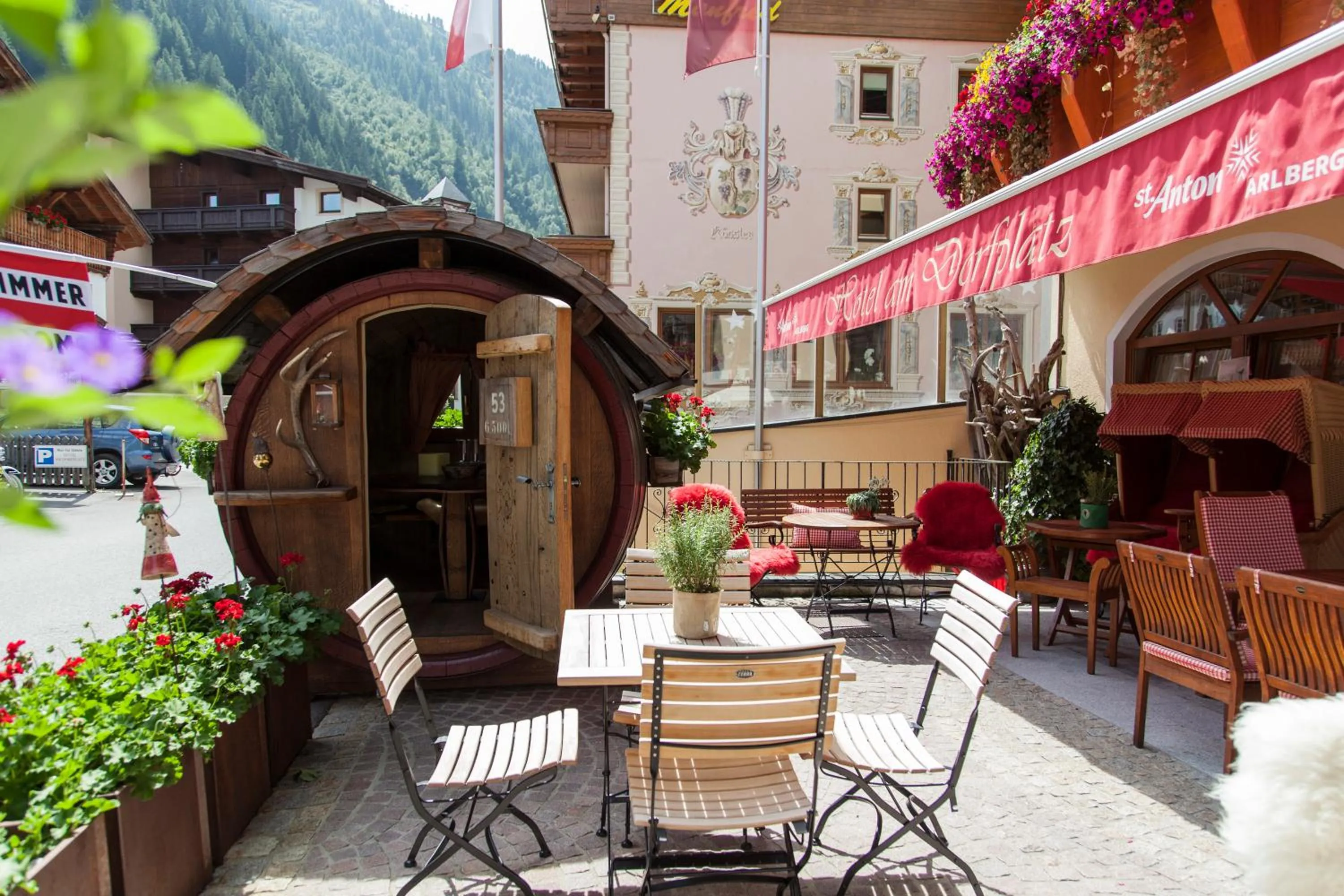 Balcony/Terrace in AmDorfplatzSuites B&B- Adultsfriendly