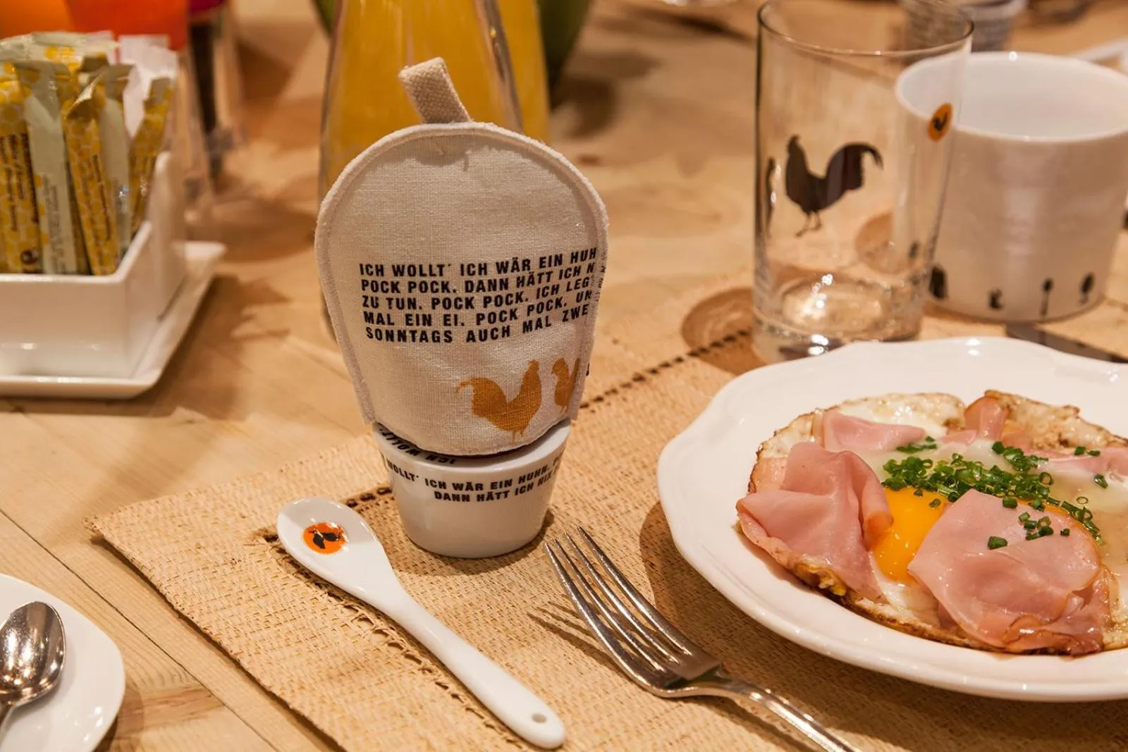 Food and drinks in AmDorfplatzSuites B&B- Adultsfriendly