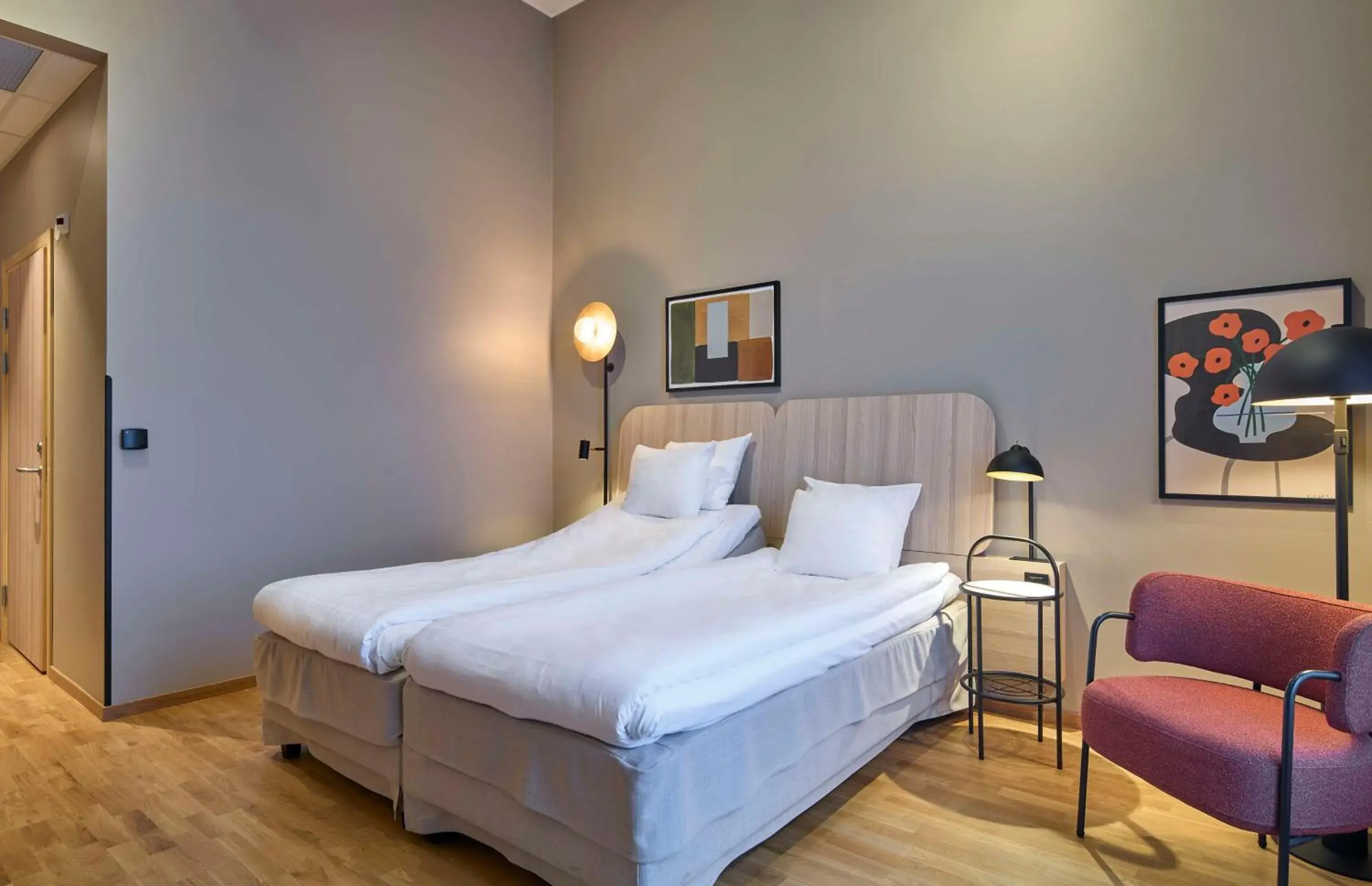 Bedroom, Bed in Scandic Södra Kajen Bedroom, Bed in Scandic Södra Kajen