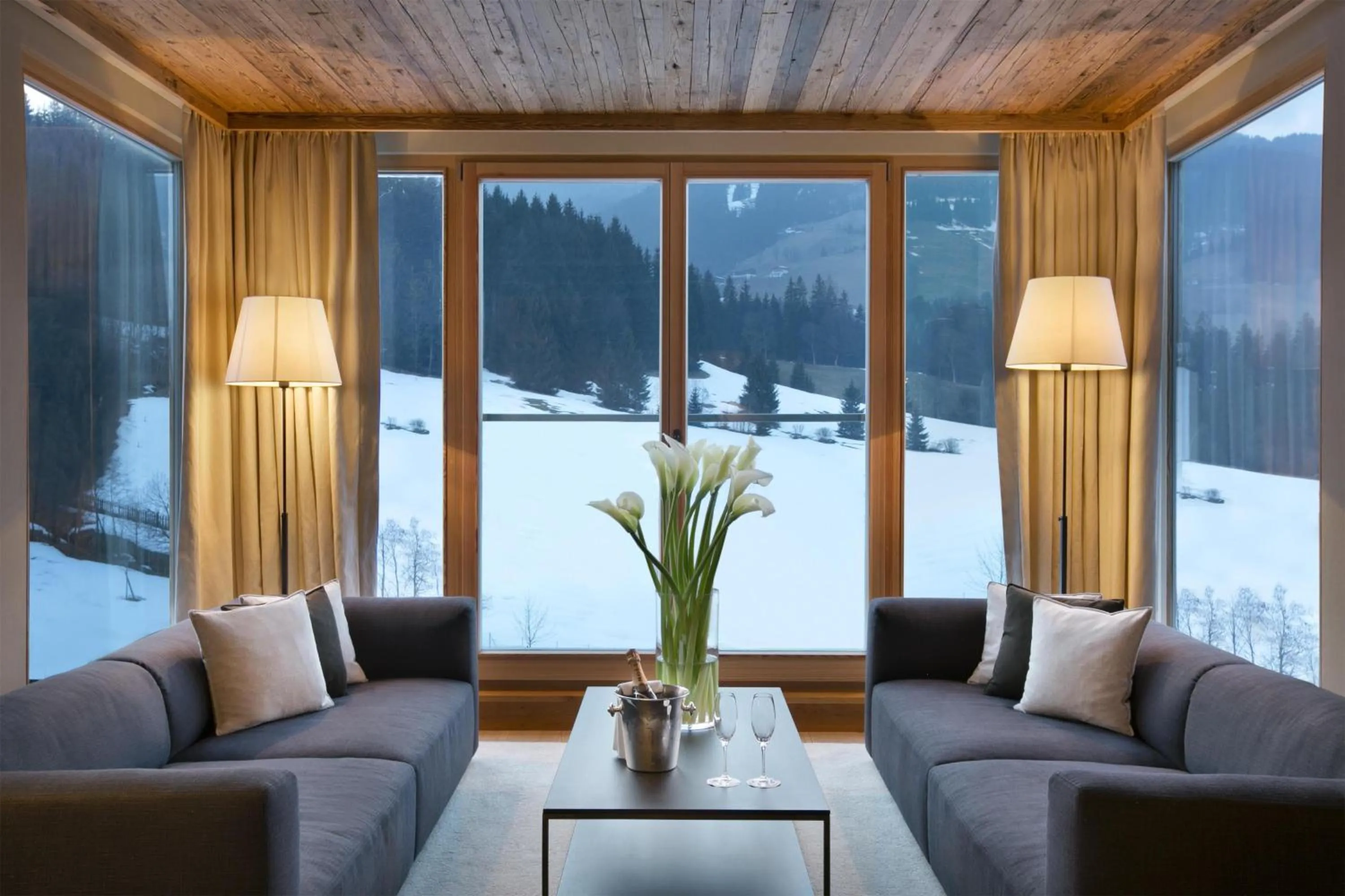 Photo of the whole room in Kempinski Hotel Das Tirol