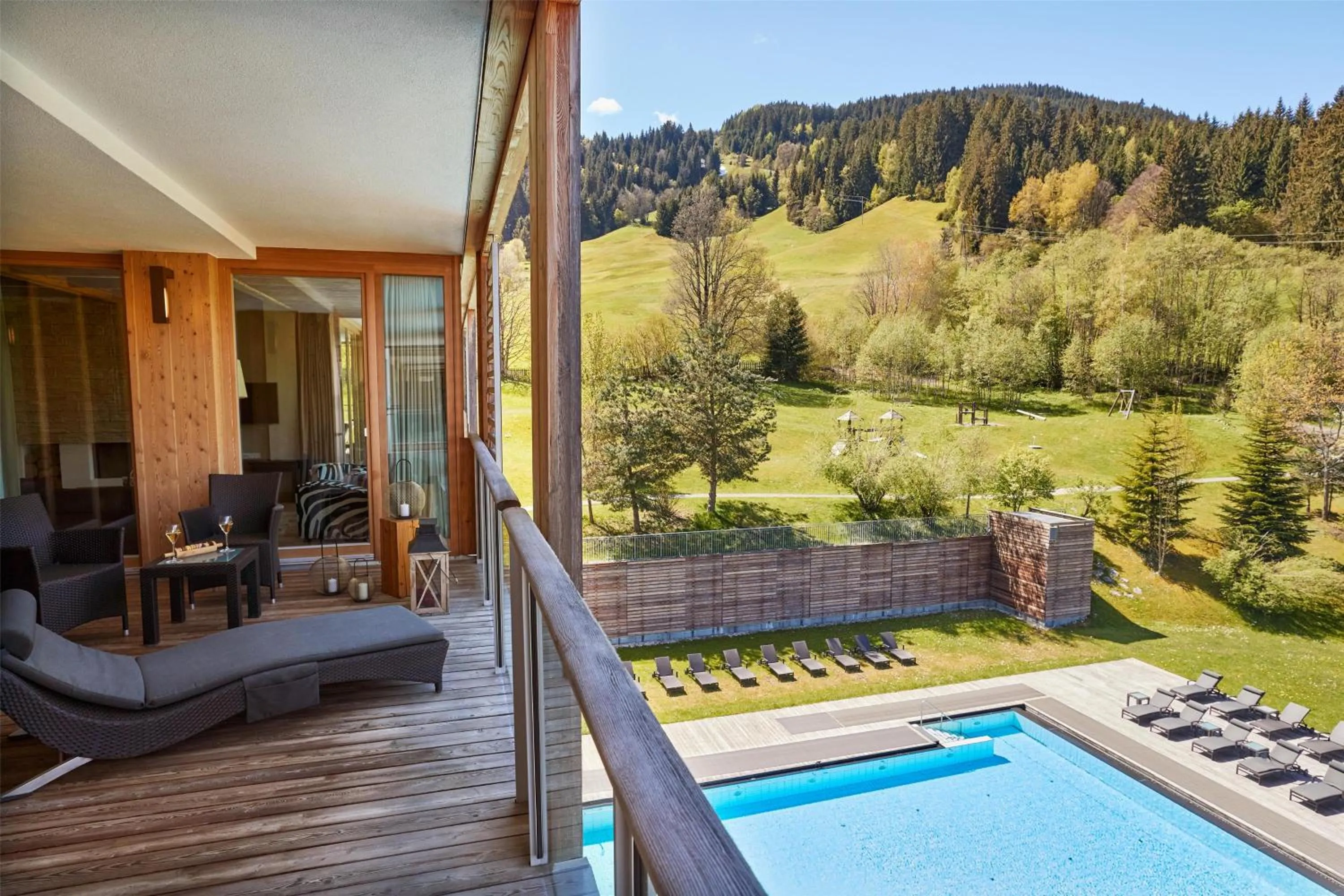 Photo of the whole room in Kempinski Hotel Das Tirol