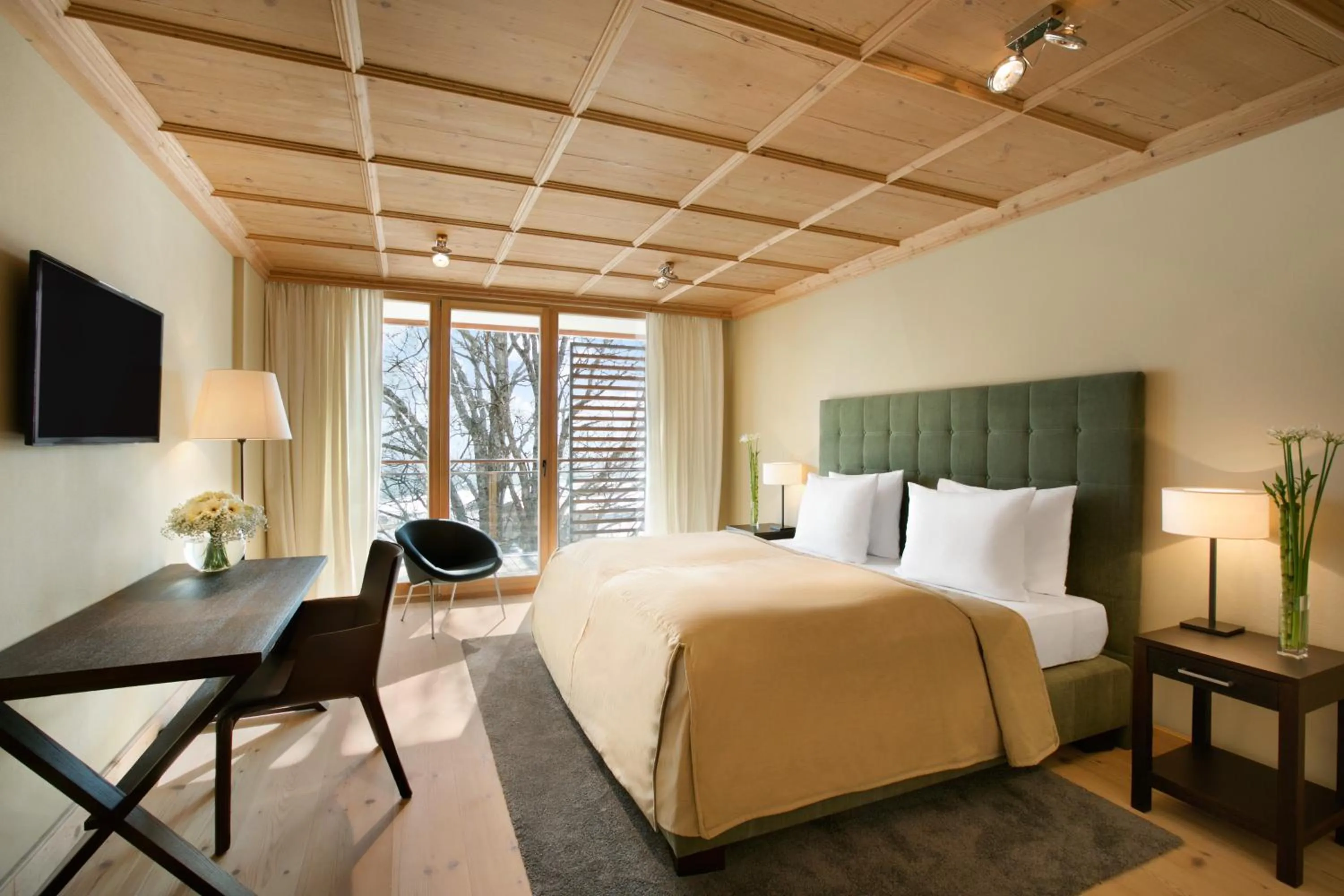 Day, Bed in Kempinski Hotel Das Tirol