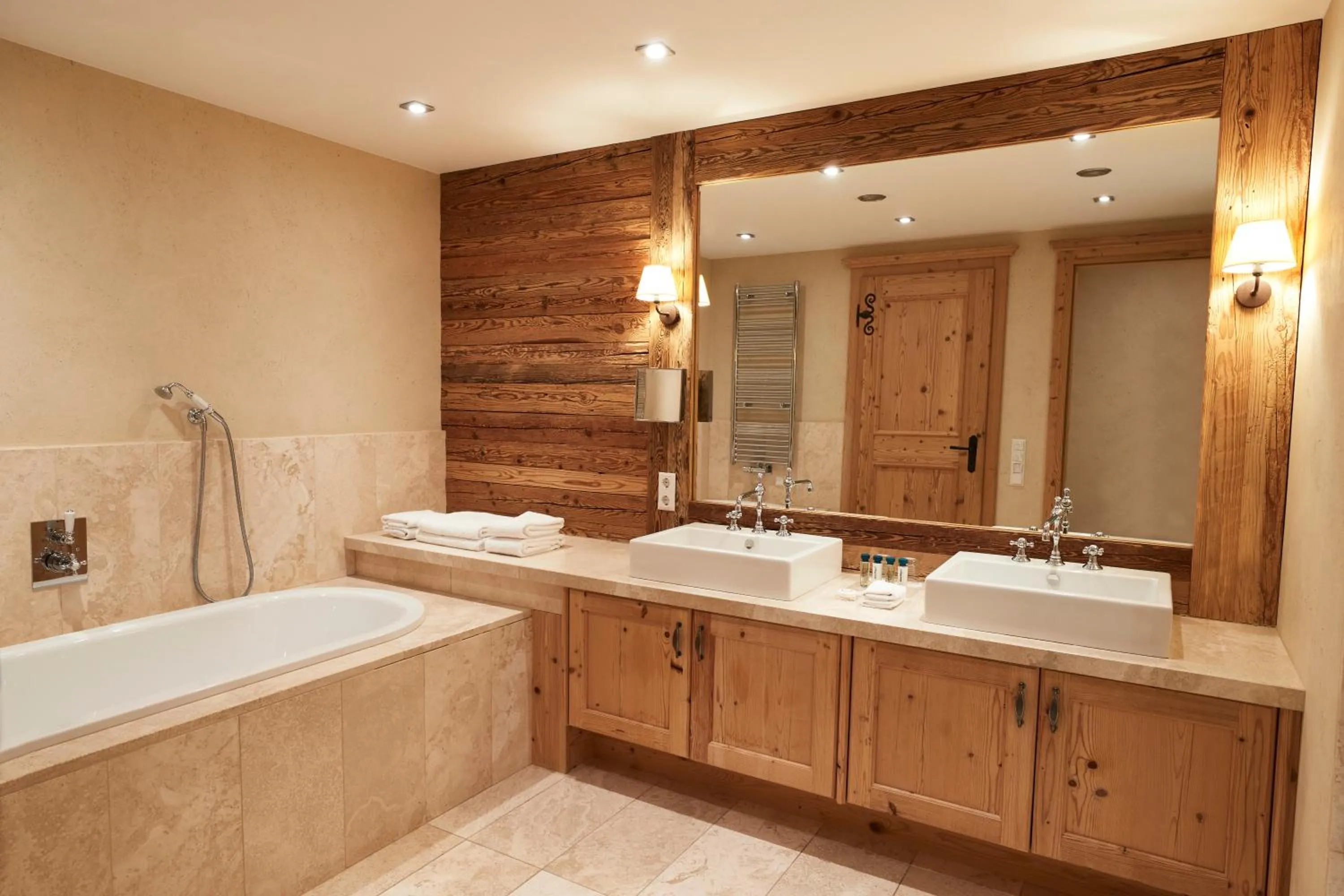 Bathroom in Kempinski Hotel Das Tirol