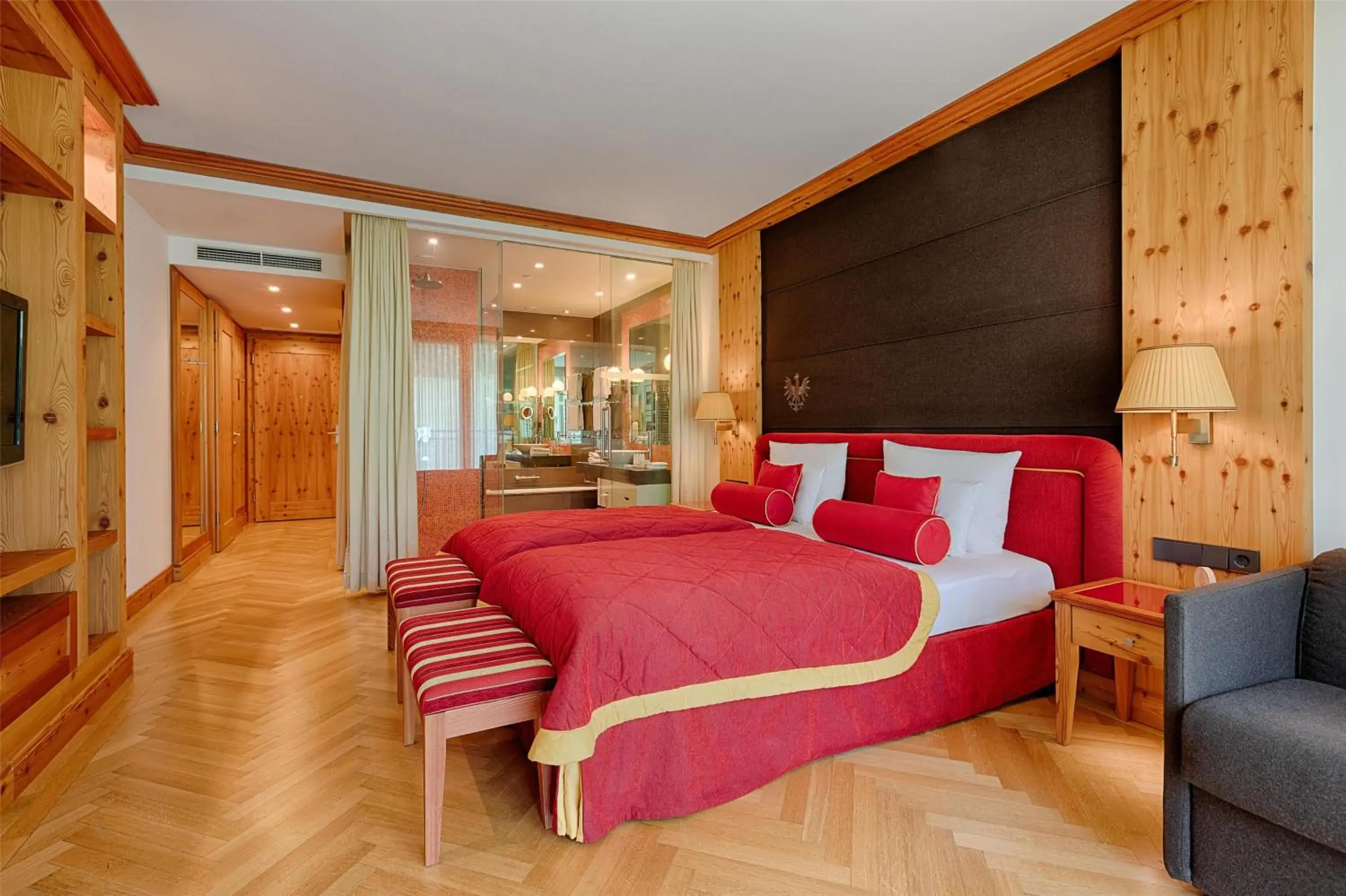 Bedroom in Kempinski Hotel Das Tirol Bedroom in Kempinski Hotel Das Tirol