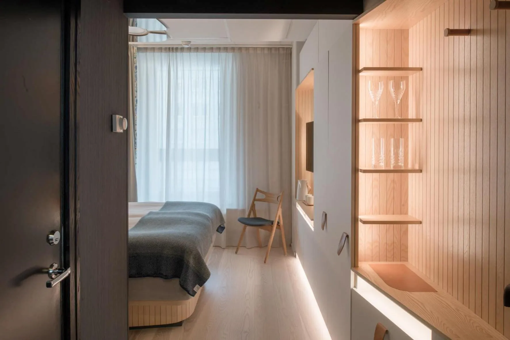 Bed in Nordic Light Hotel