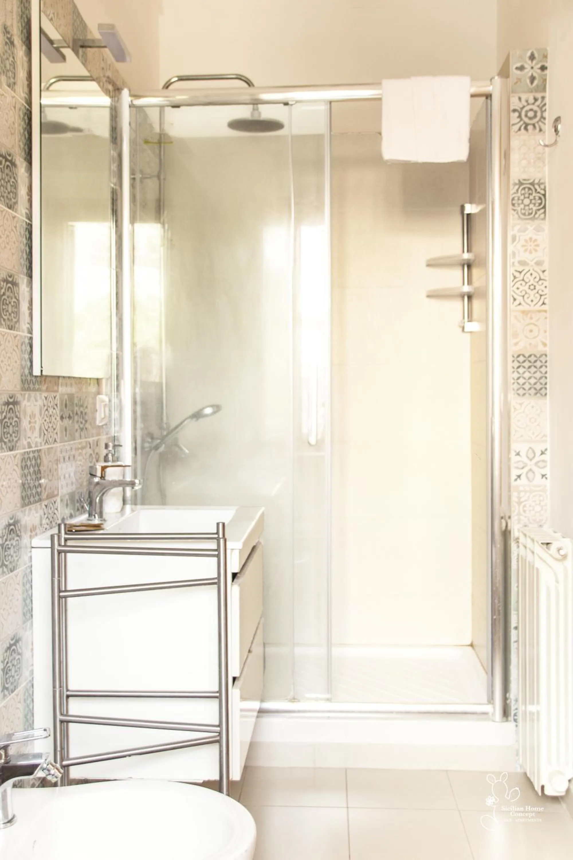 Shower in Sicilian Home