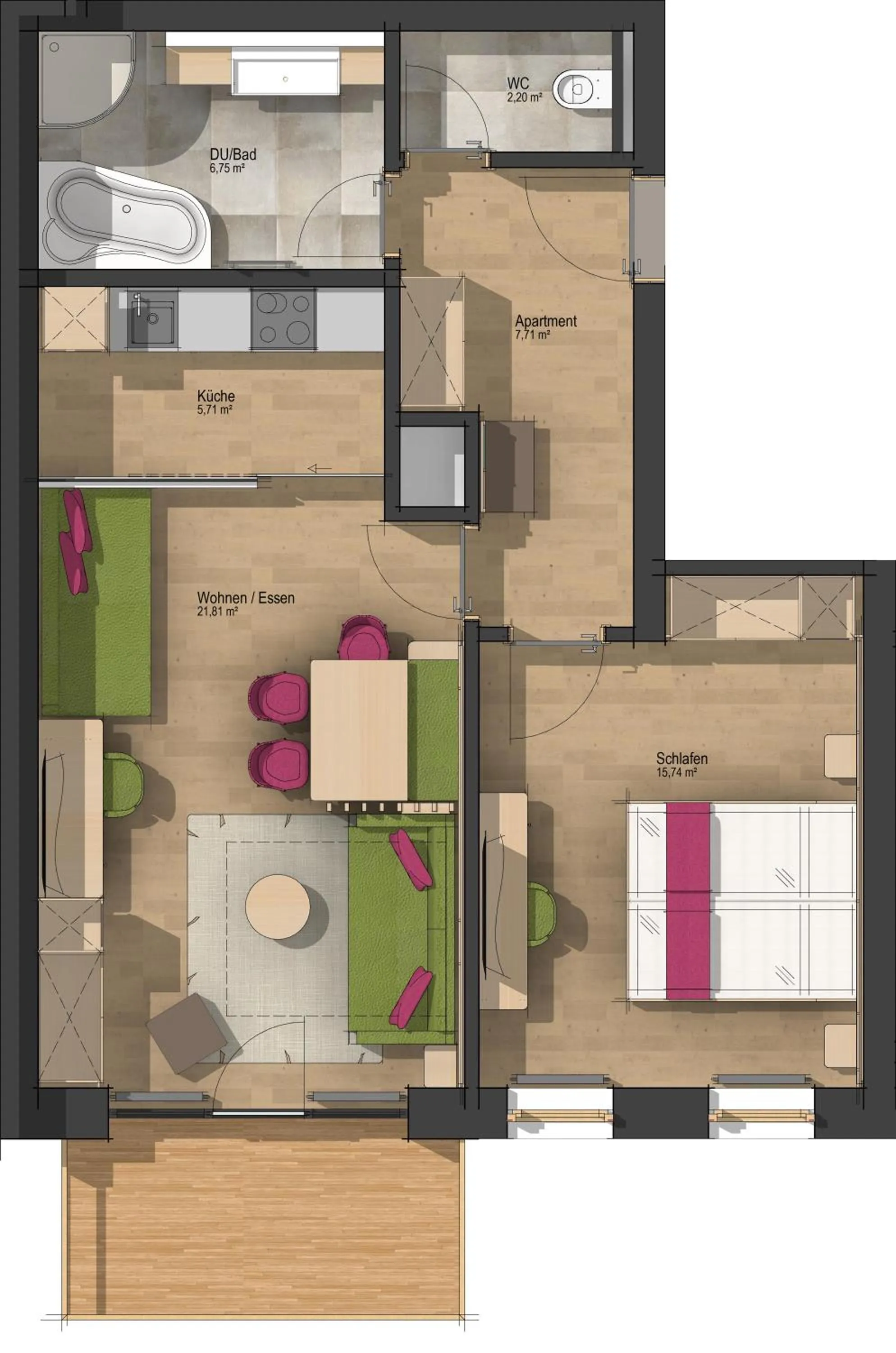 Floor plan in Hotel Dominic