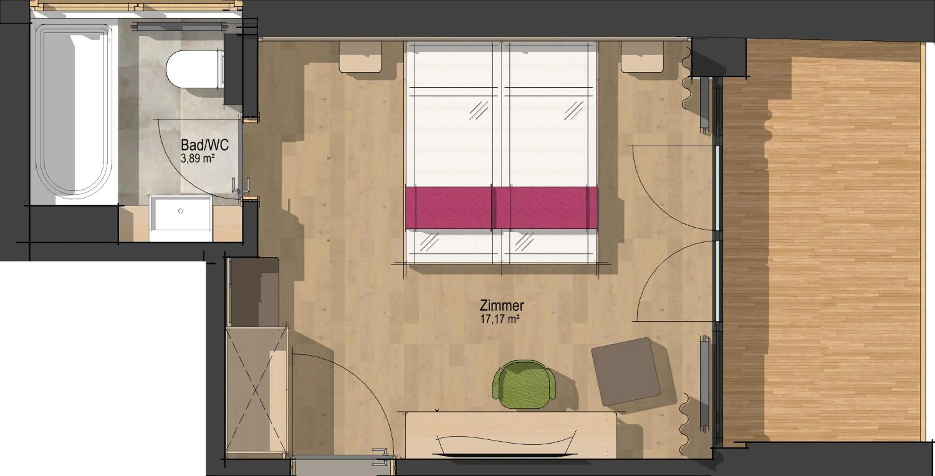 Floor plan in Hotel Dominic