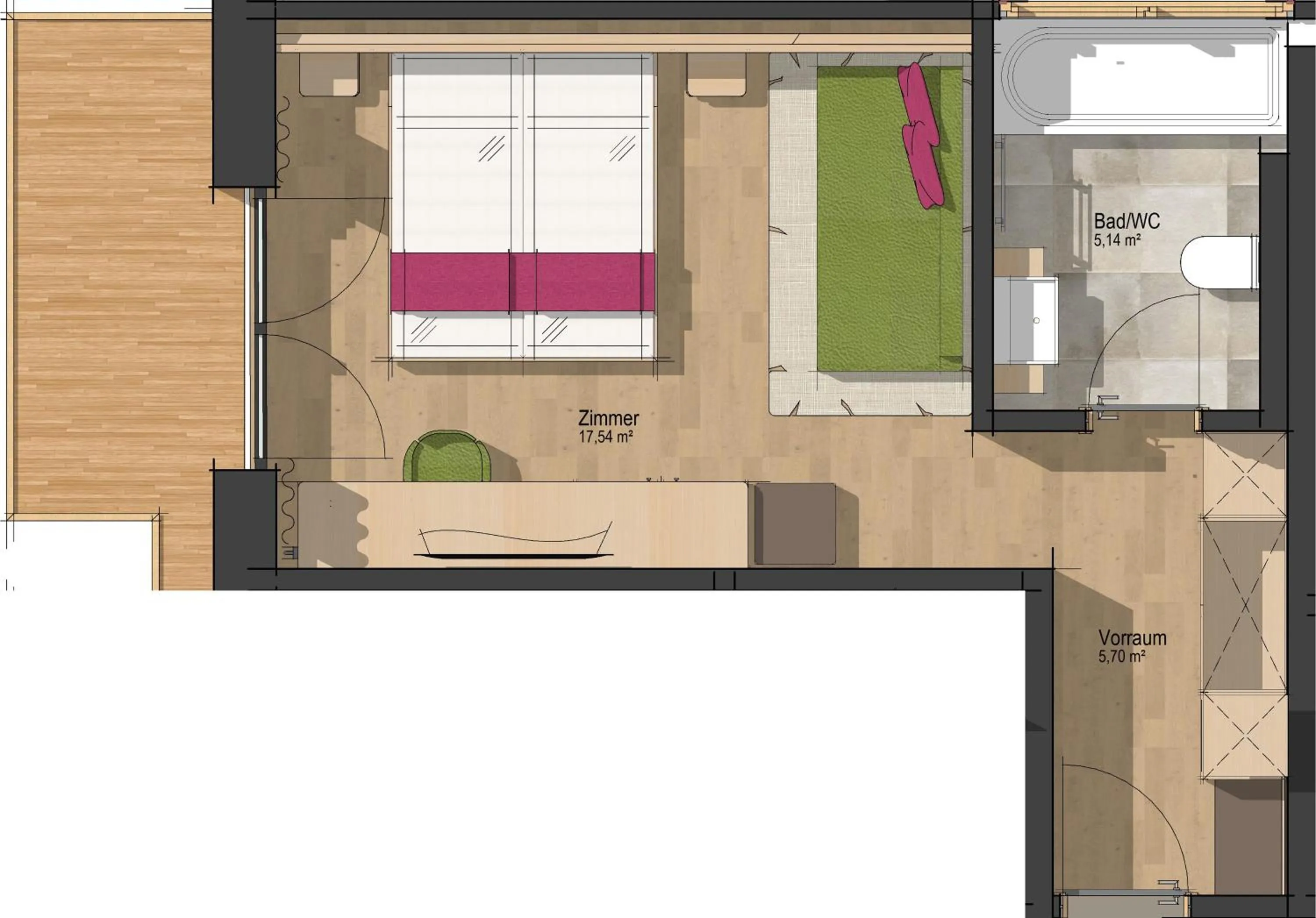 Floor plan in Hotel Dominic