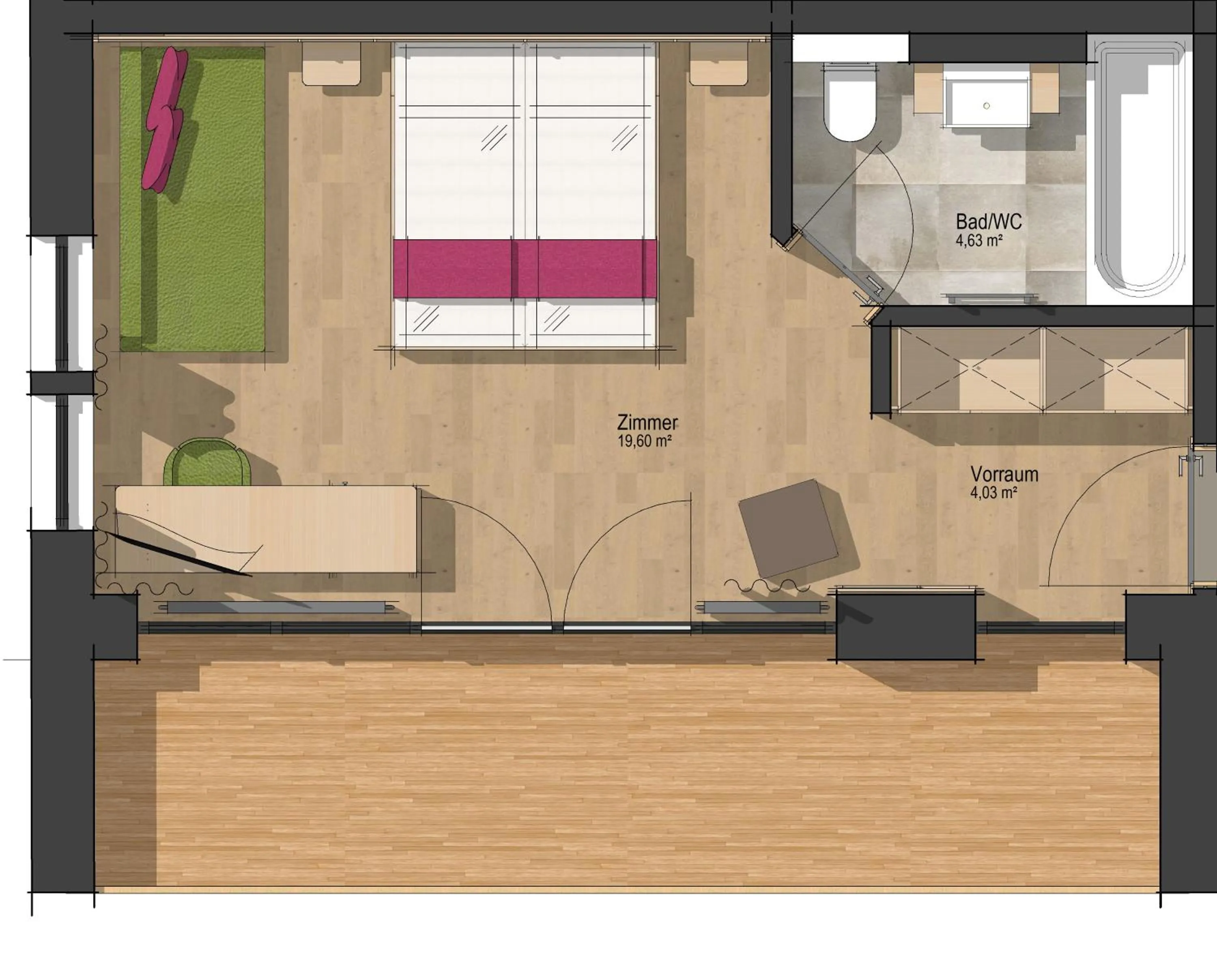 Floor plan in Hotel Dominic