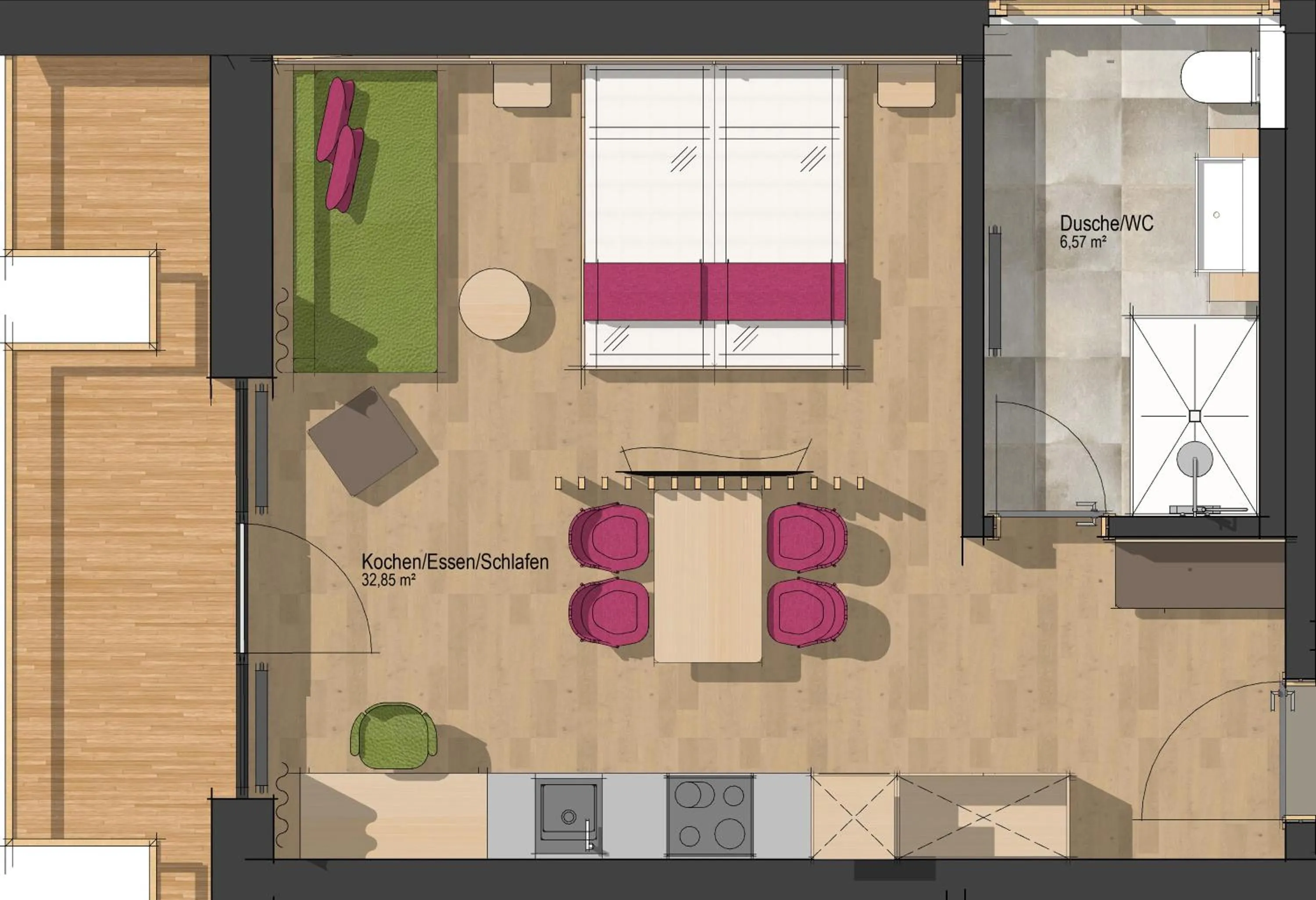 Floor plan in Hotel Dominic