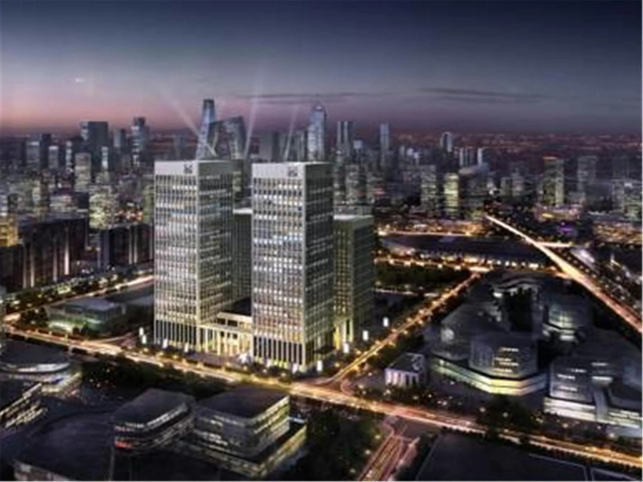 Bird's eye view in Oakwood Residence Damei Beijing