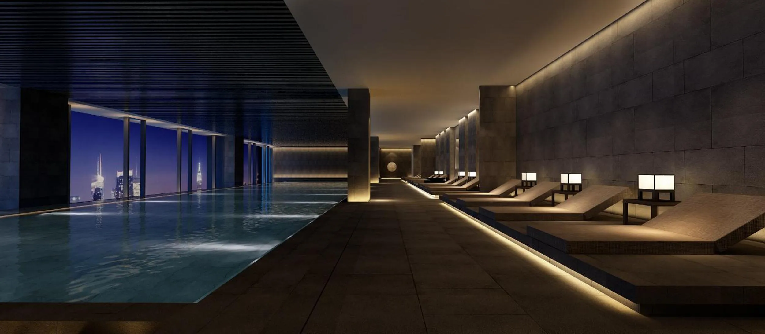 Swimming pool in Oakwood Residence Damei Beijing