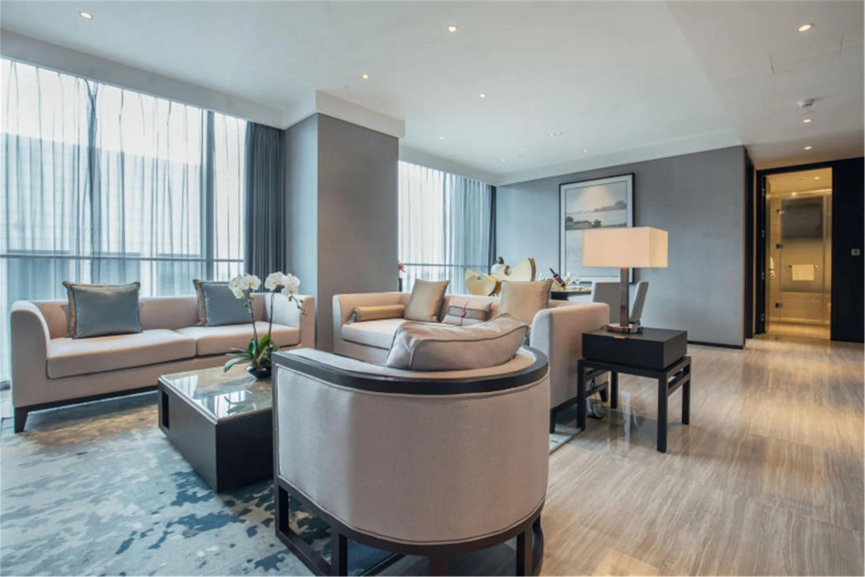 Seating area in Oakwood Residence Damei Beijing