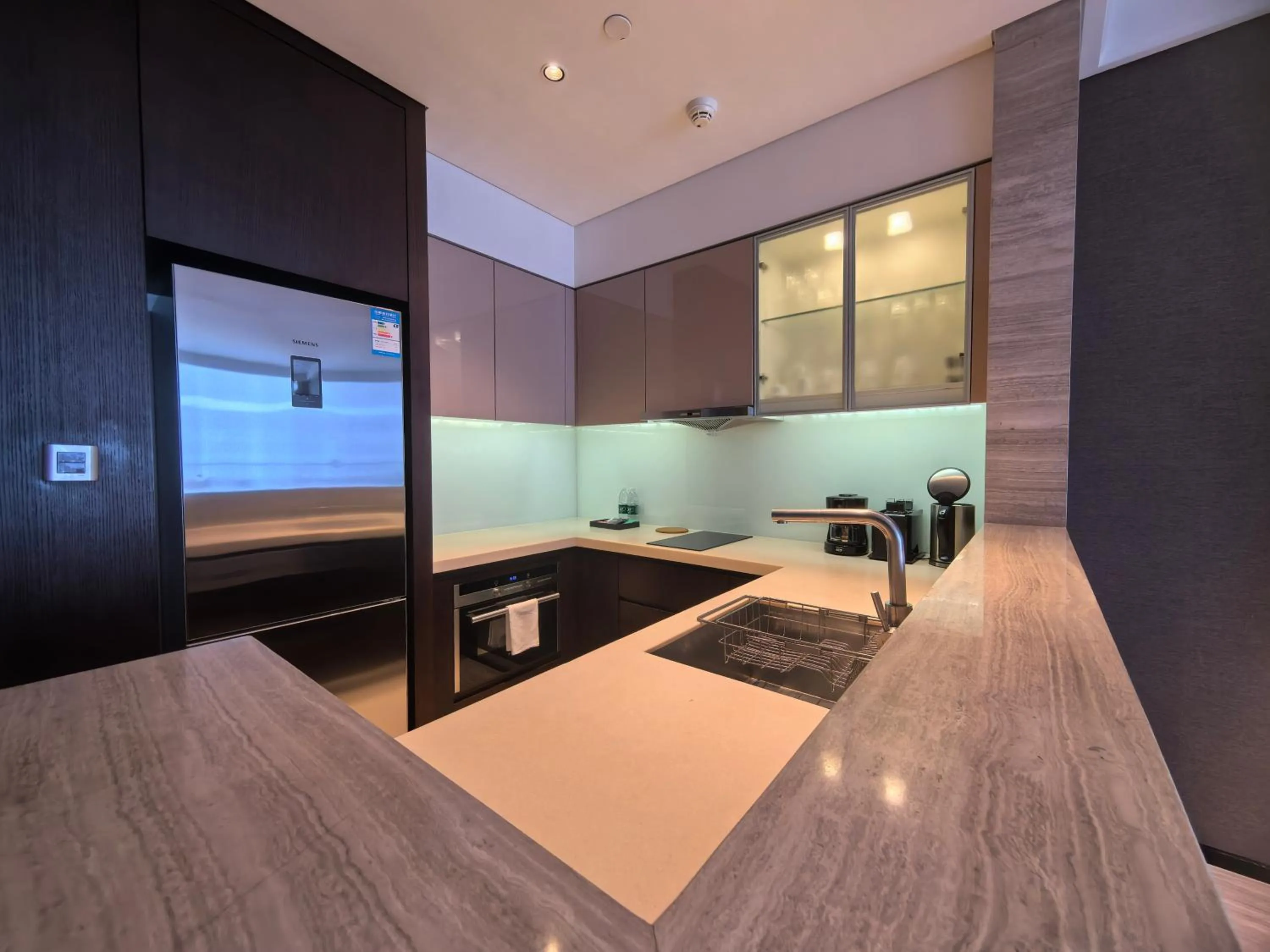 Kitchen or kitchenette in Oakwood Residence Damei Beijing