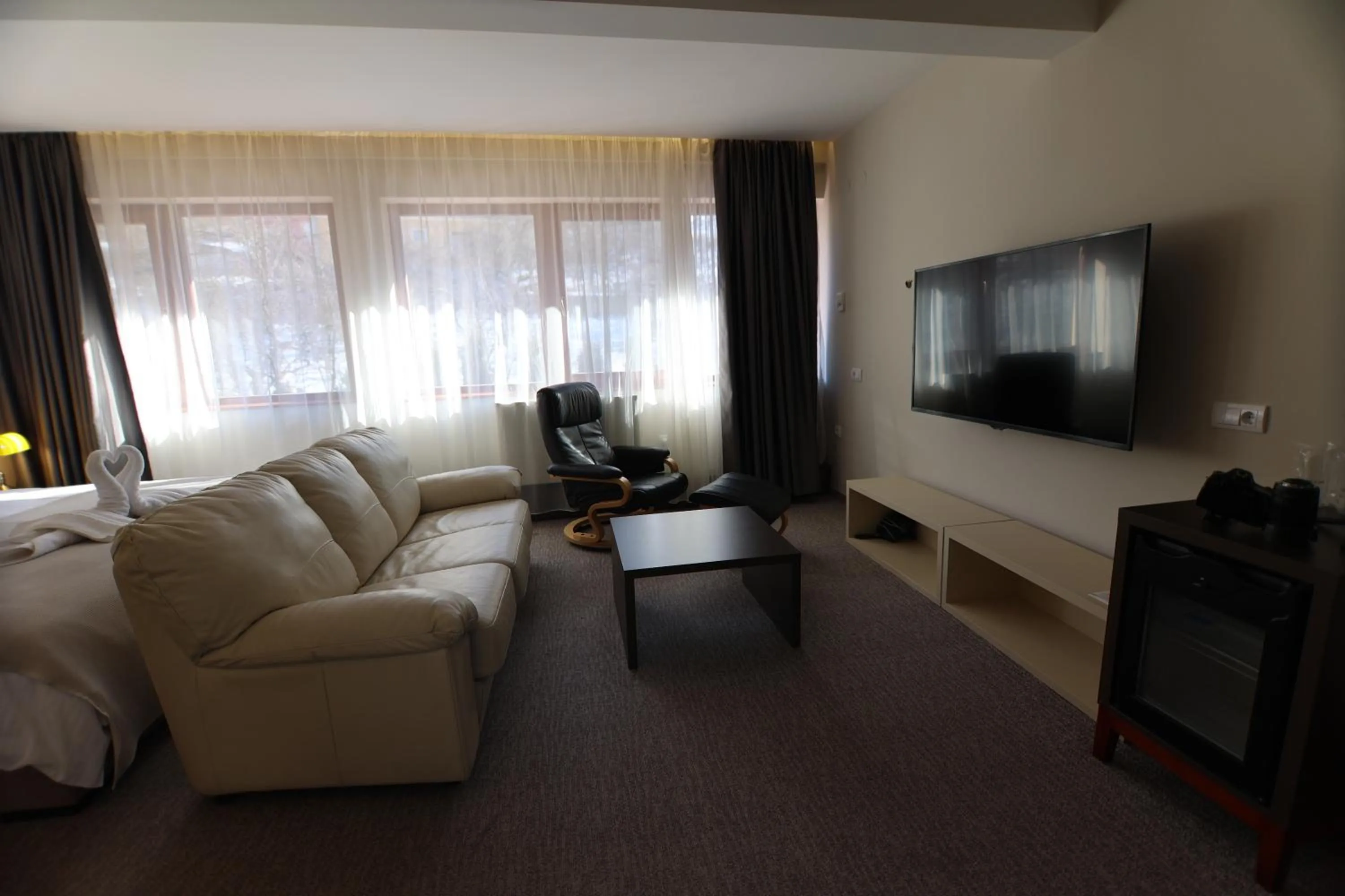 Seating area in Hotel Happy