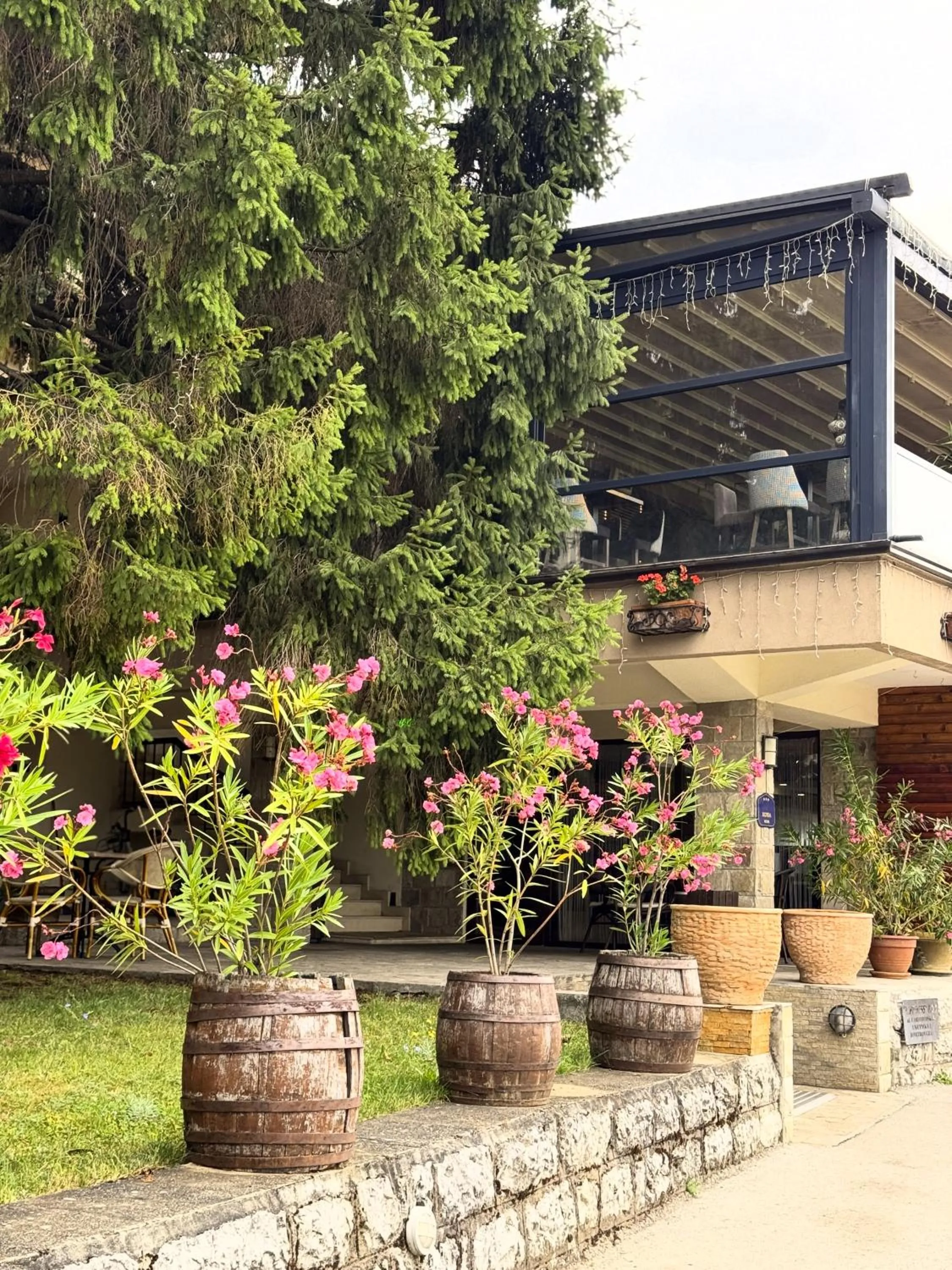 Property building in Hotel Happy