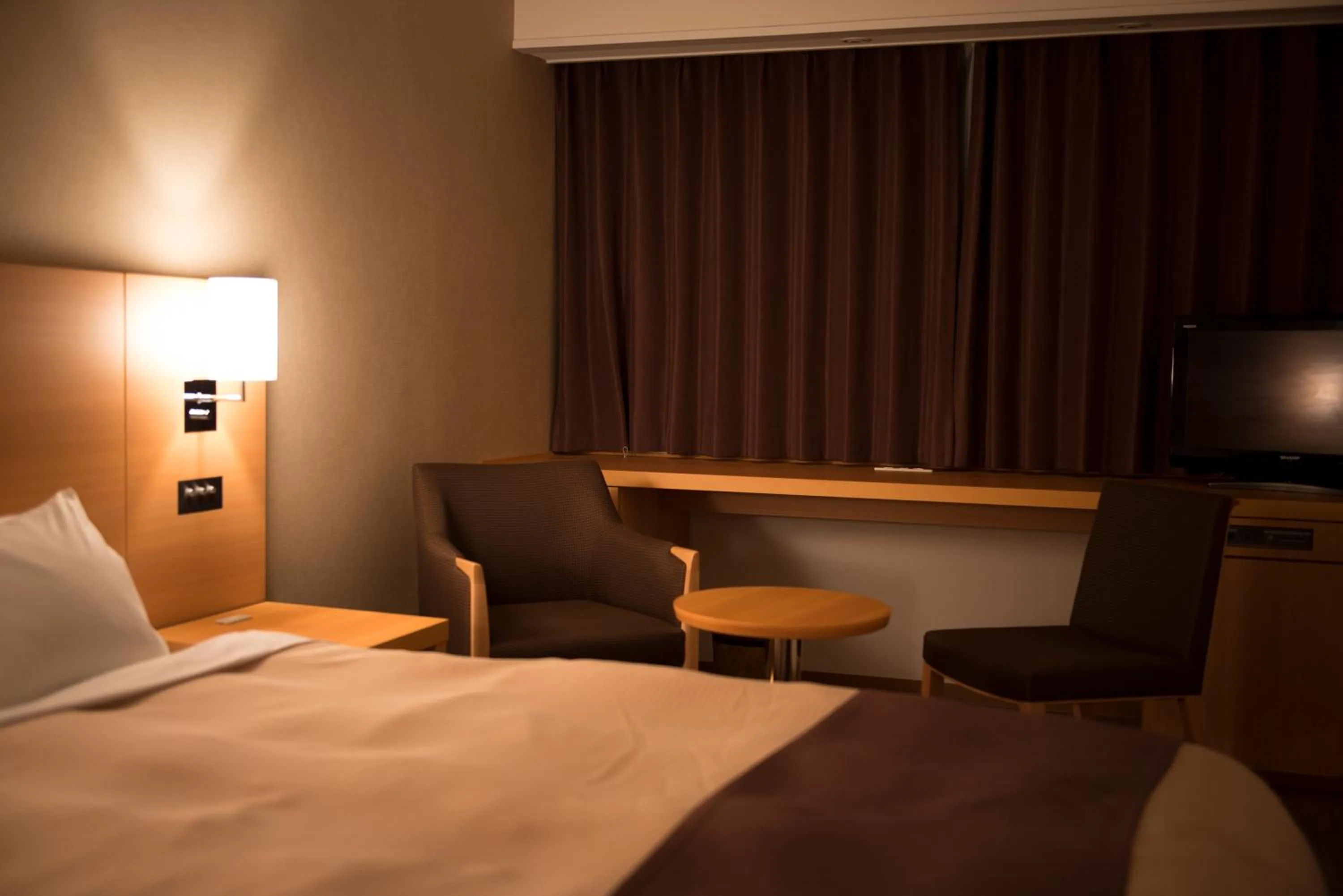 Bed in Hachinohe Park Hotel