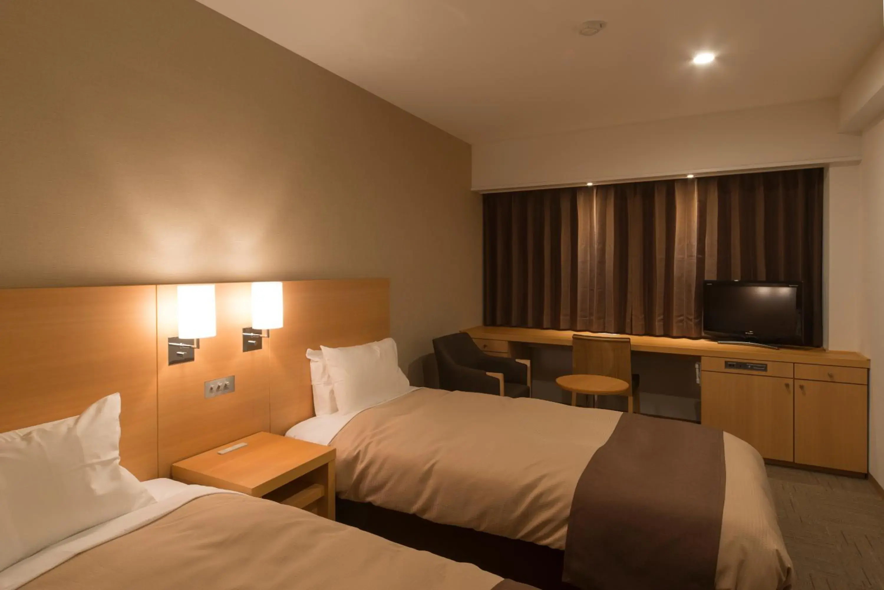 Photo of the whole room, Bed in Hachinohe Park Hotel