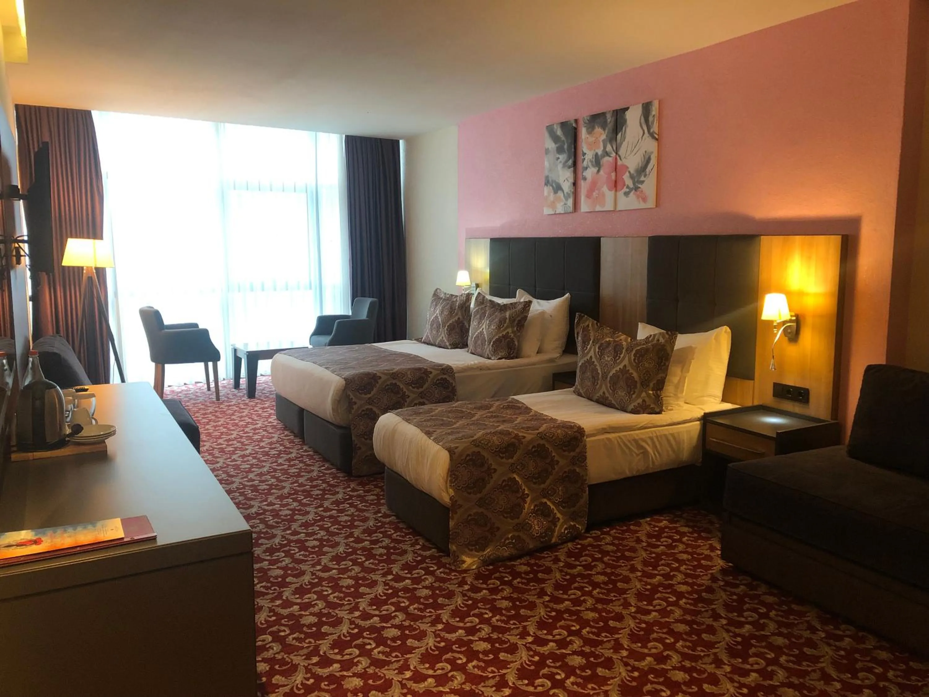 Bed in Euphoria Batumi Convention & Casino Hotel