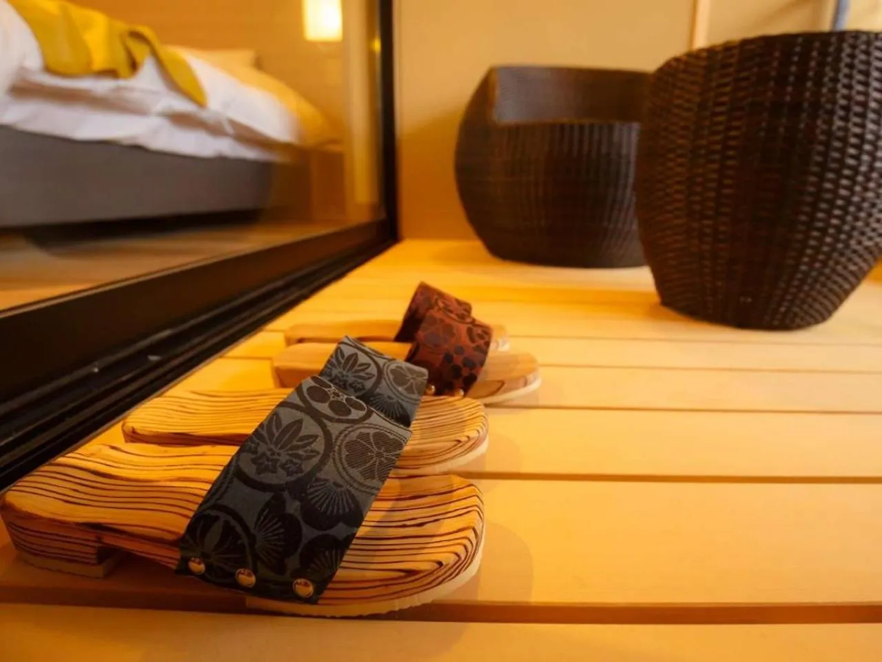 Bed in Tsukino Yado Sara