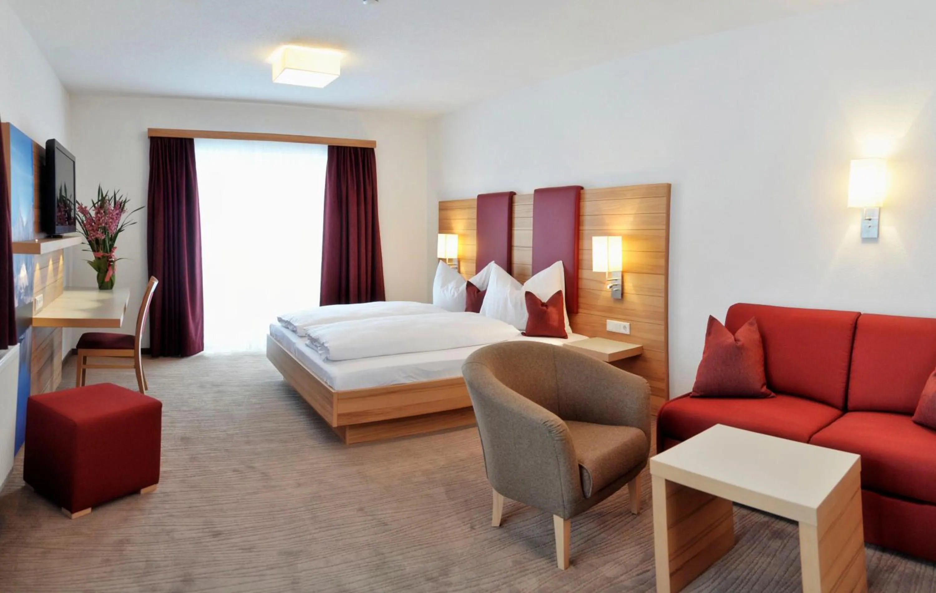 Bed in Hotel Sonnschupfer