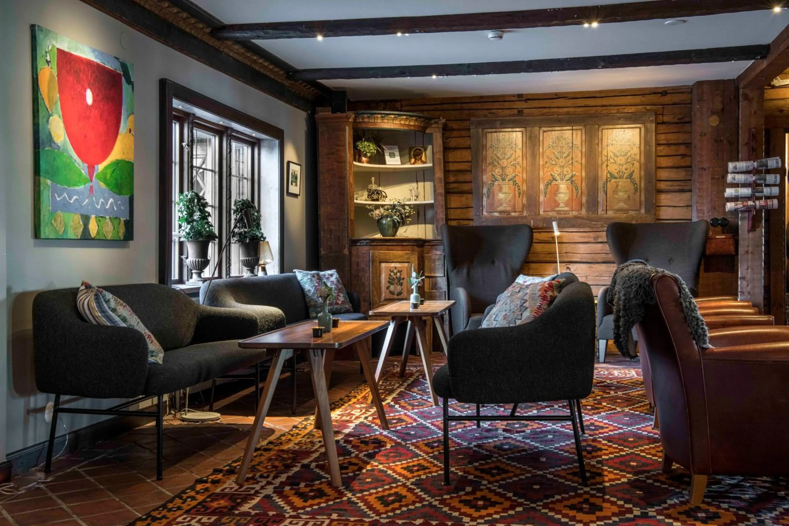 Lobby or reception in Green Hotel