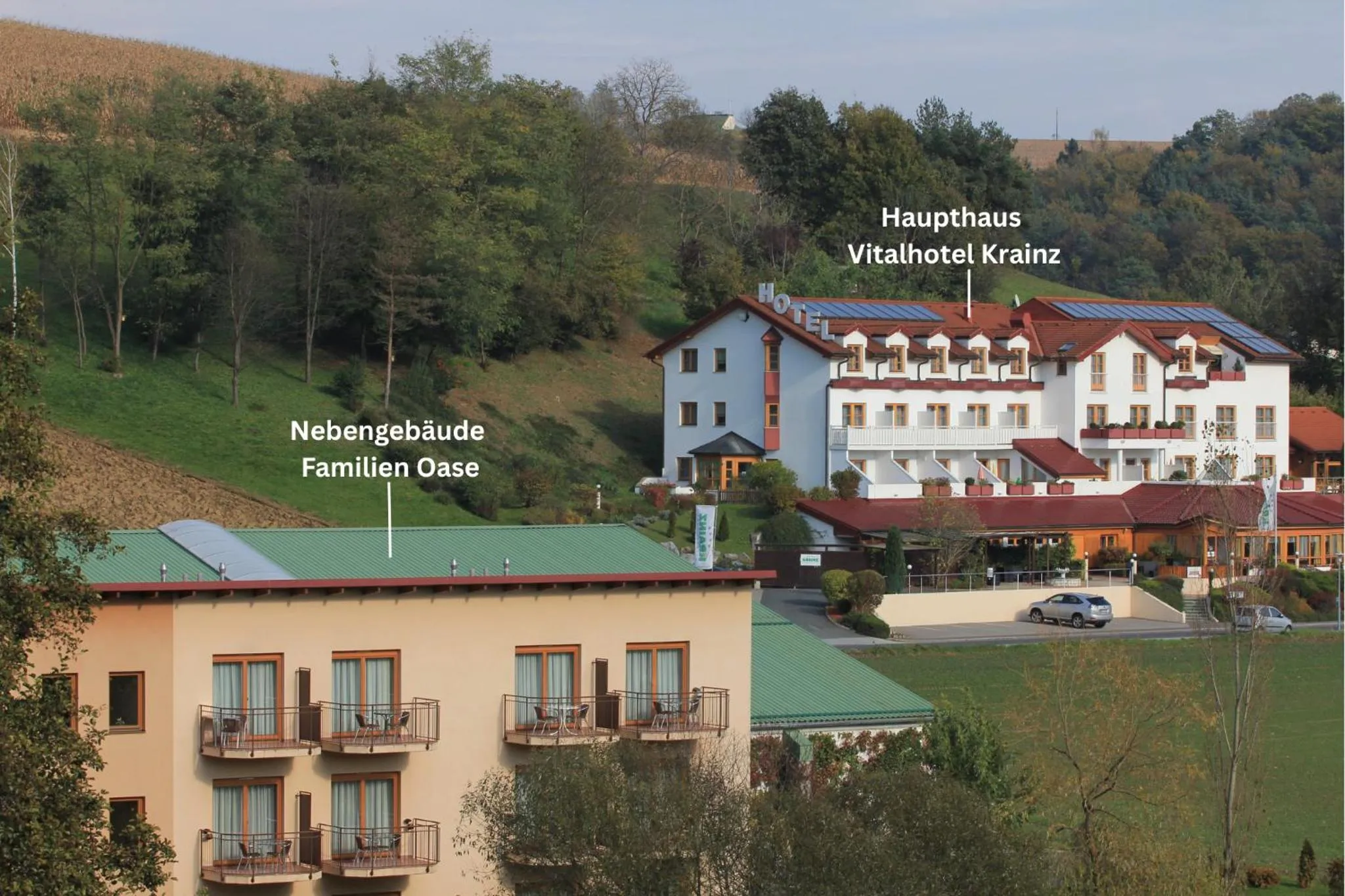 Property building in Vital Hotel Krainz mit Nebenhaus Familien Oase