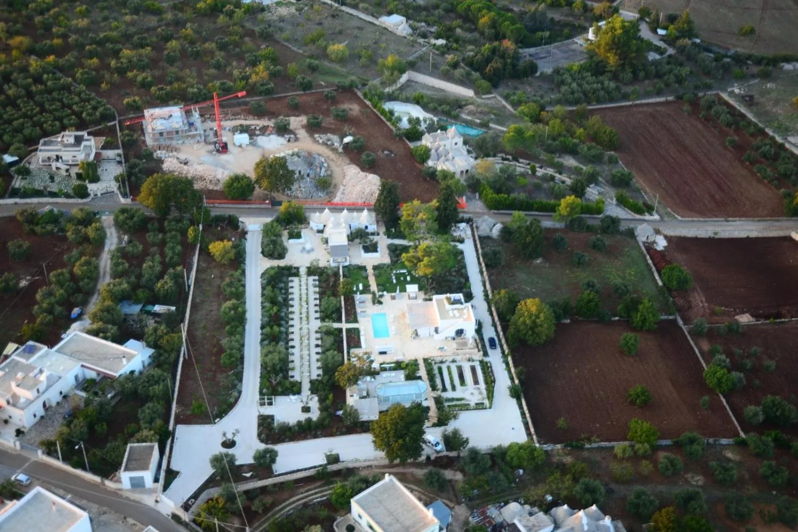 Bird's eye view in Tenuta del Lauro