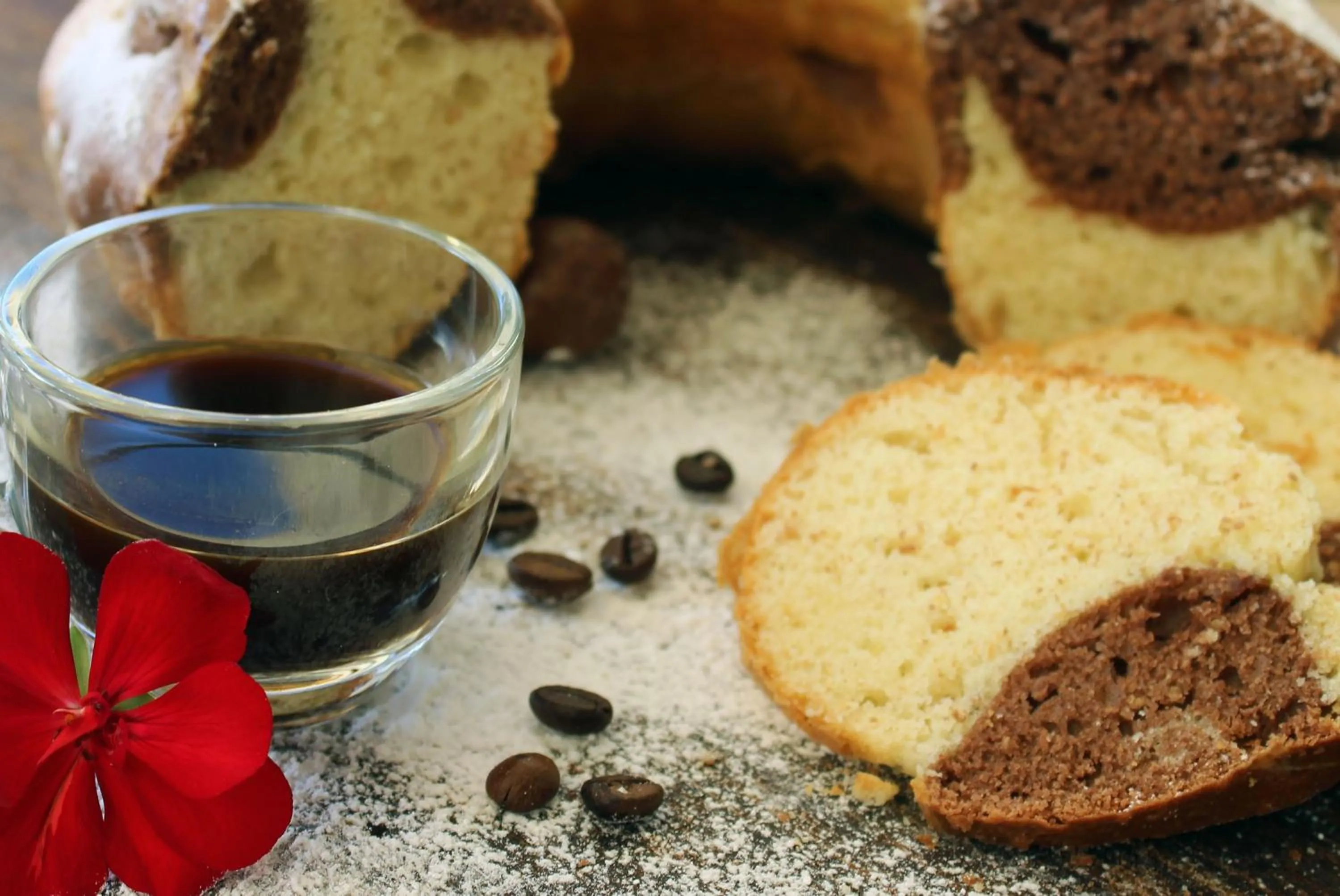 Italian breakfast in Bigarò