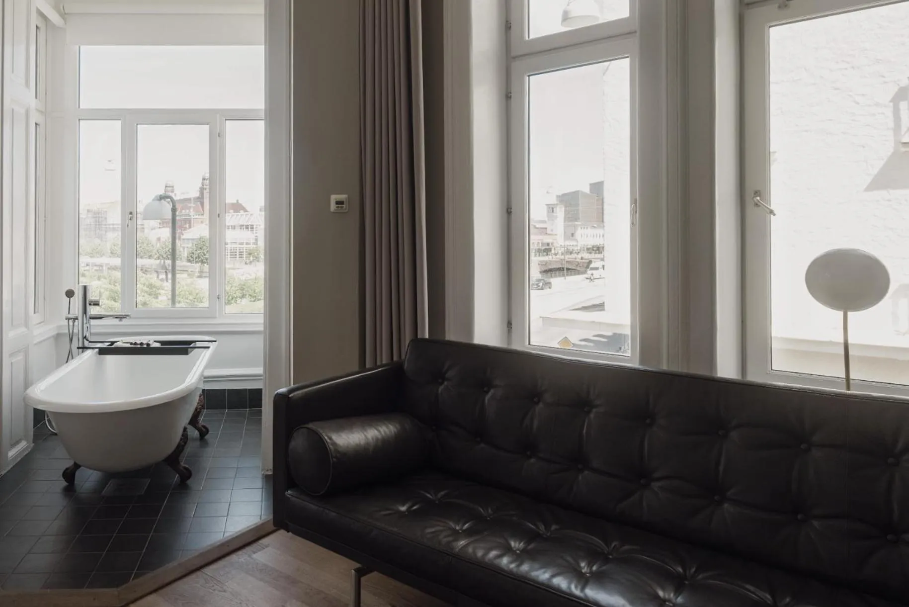 Seating area in The Duxiana Malmö