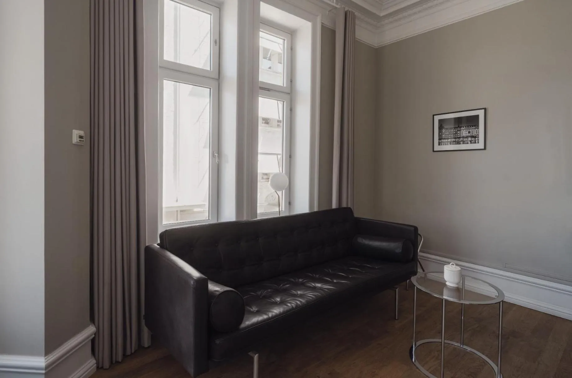 Seating area in The Duxiana Malmö