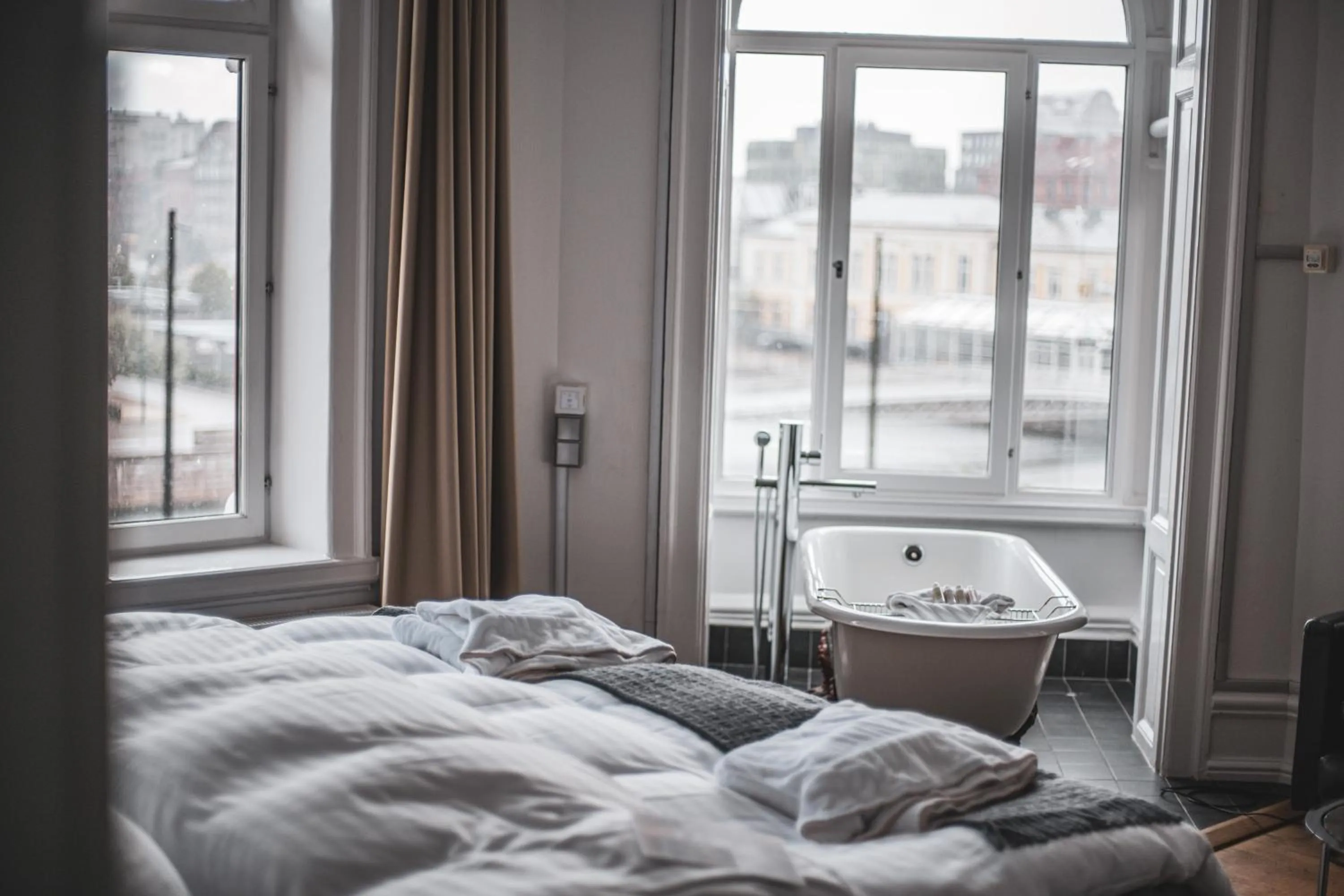 Photo of the whole room, Bed in The Duxiana Malmö