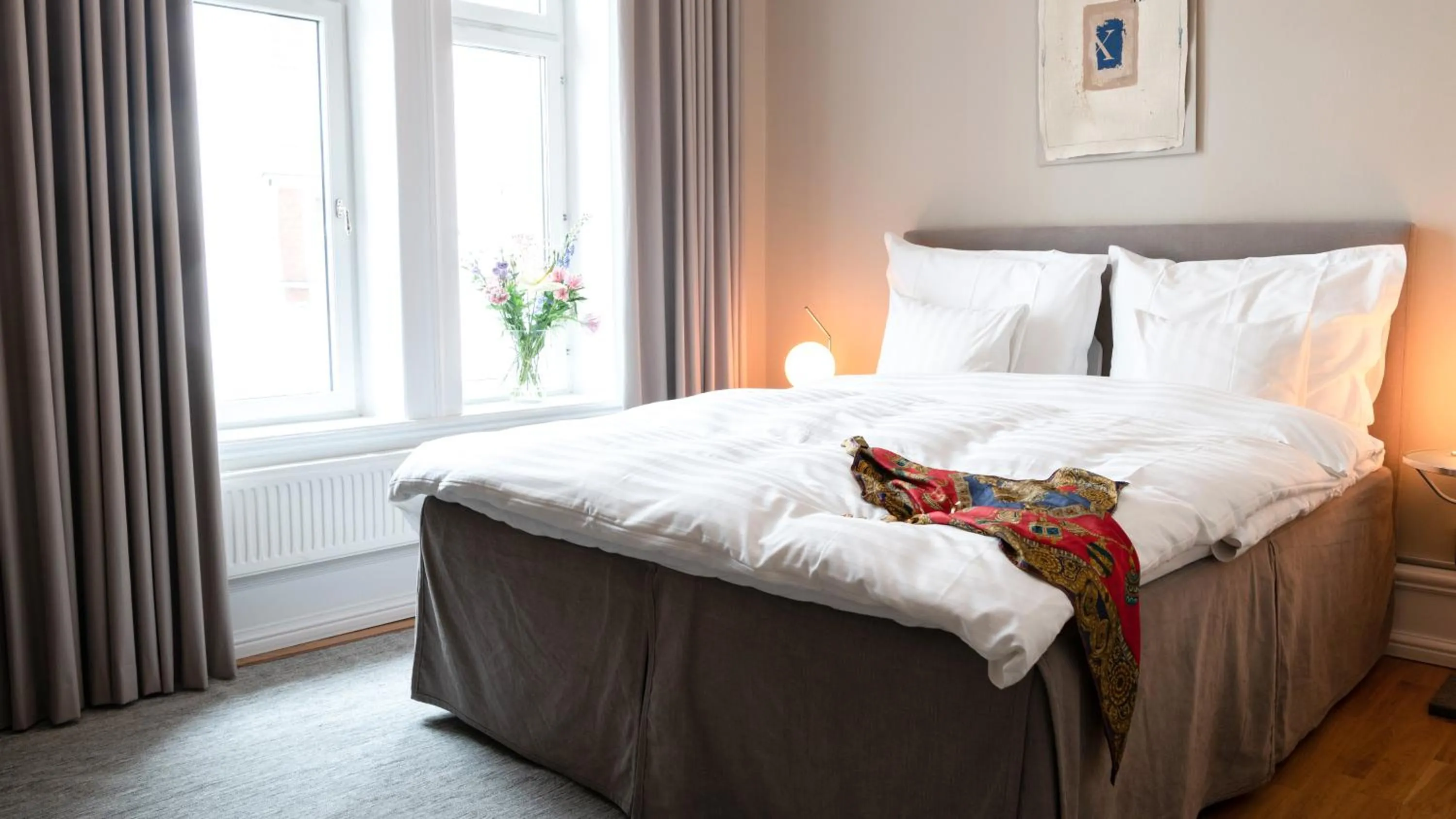 Photo of the whole room, Bed in The Duxiana Malmö