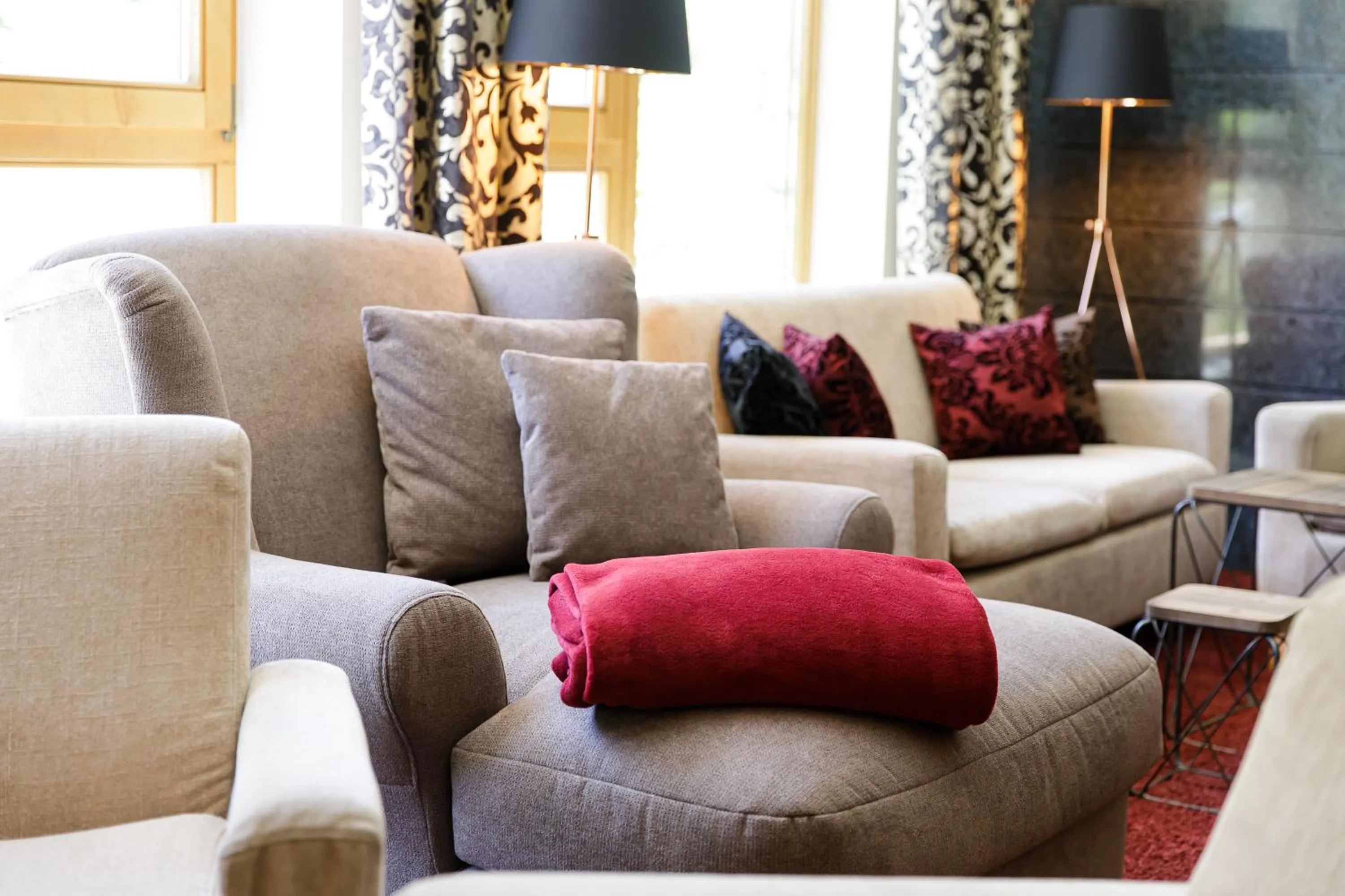 Seating area in DAS VIER Sport,- und Wellnesshotel