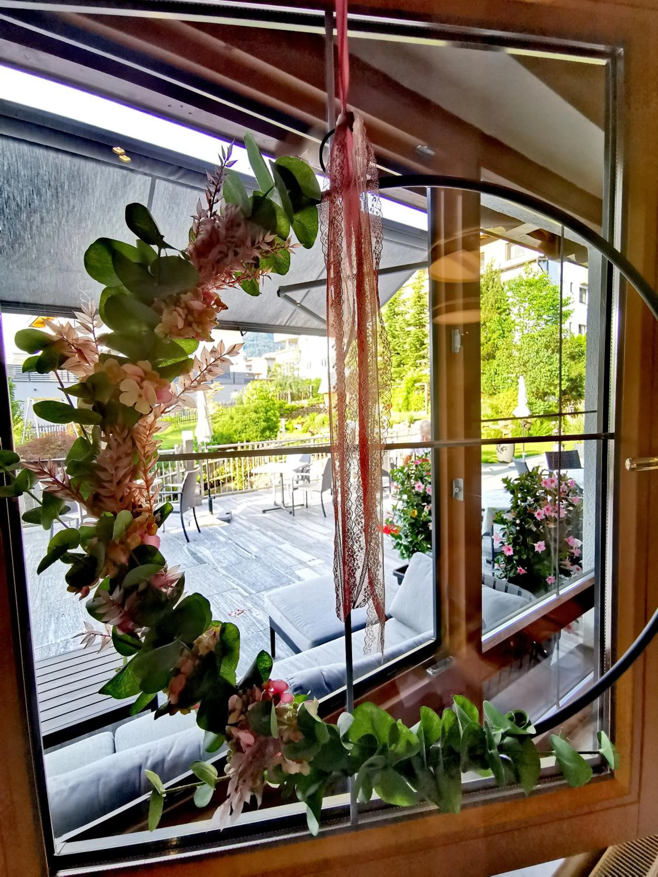 Garden view in Hotel Landhaus Zillertal