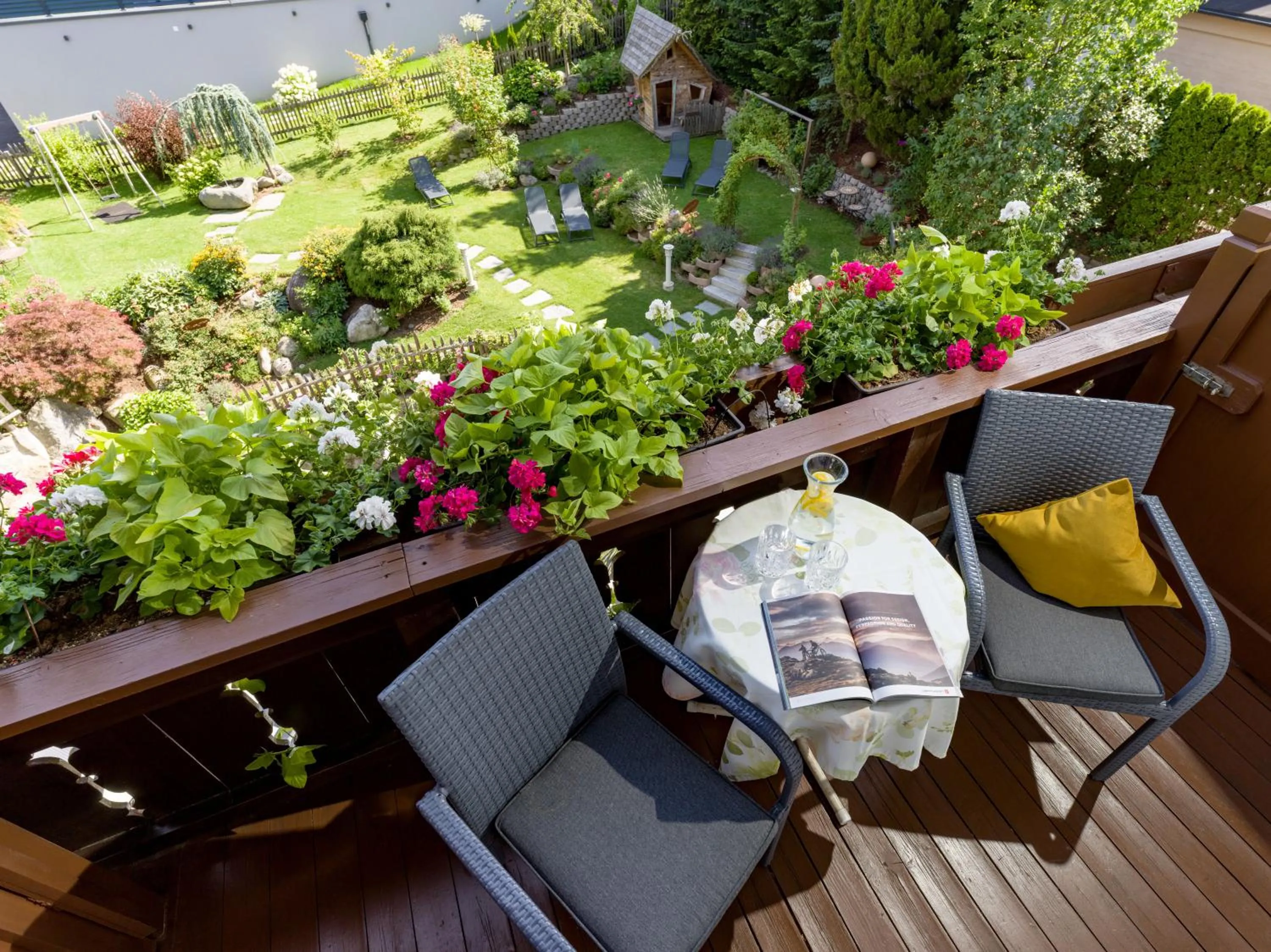 Garden view in Hotel Landhaus Zillertal