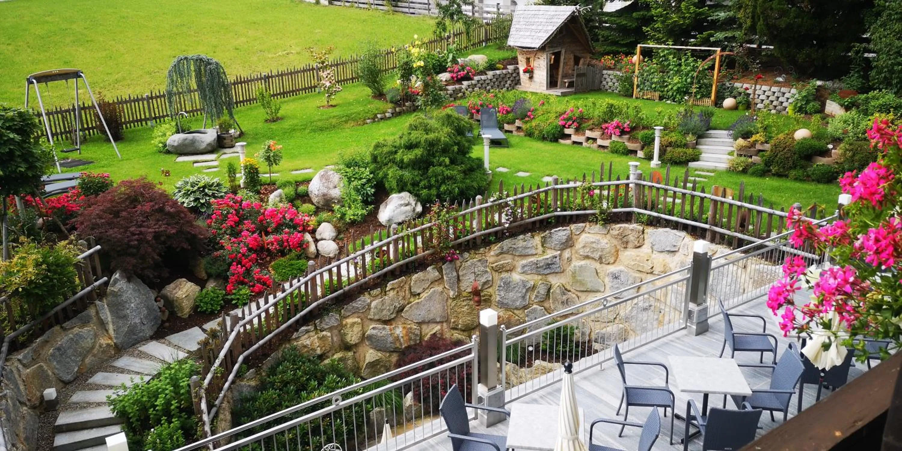Balcony/Terrace in Hotel Landhaus Zillertal