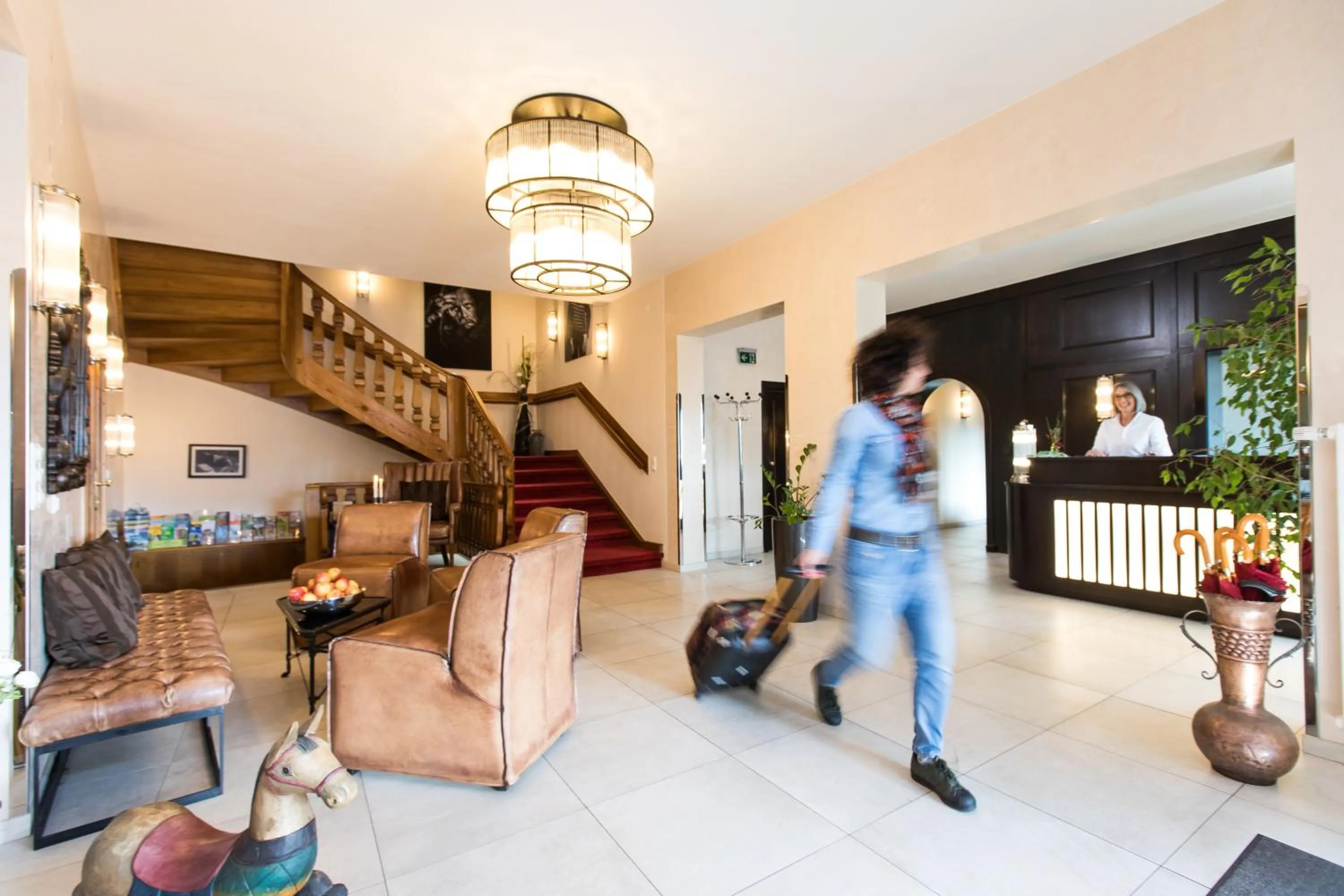 Lobby or reception in Landidyll-Hotel Nudelbacher