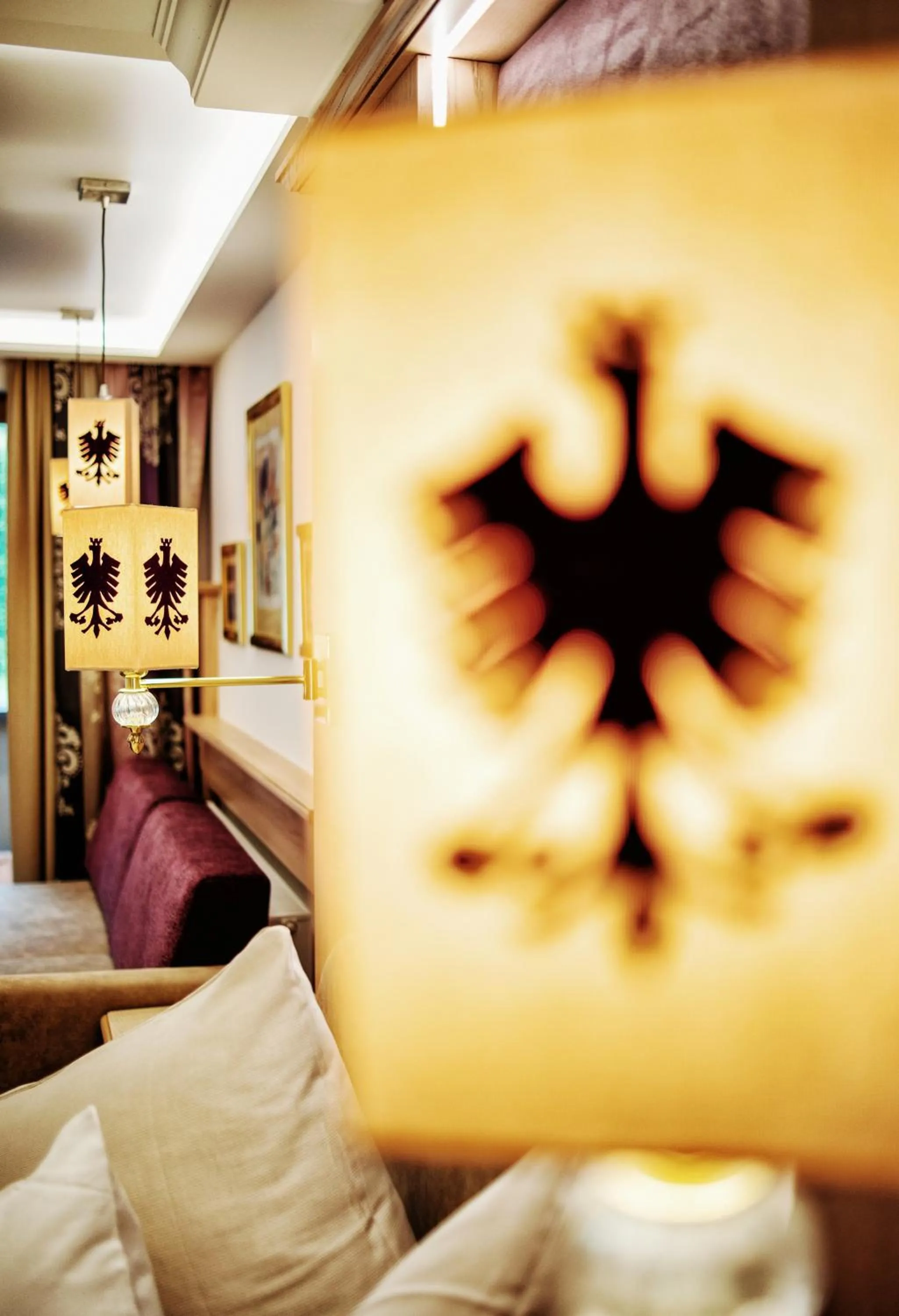 Decorative detail, Bed in Hotel Neuhintertux 4 Sterne superior