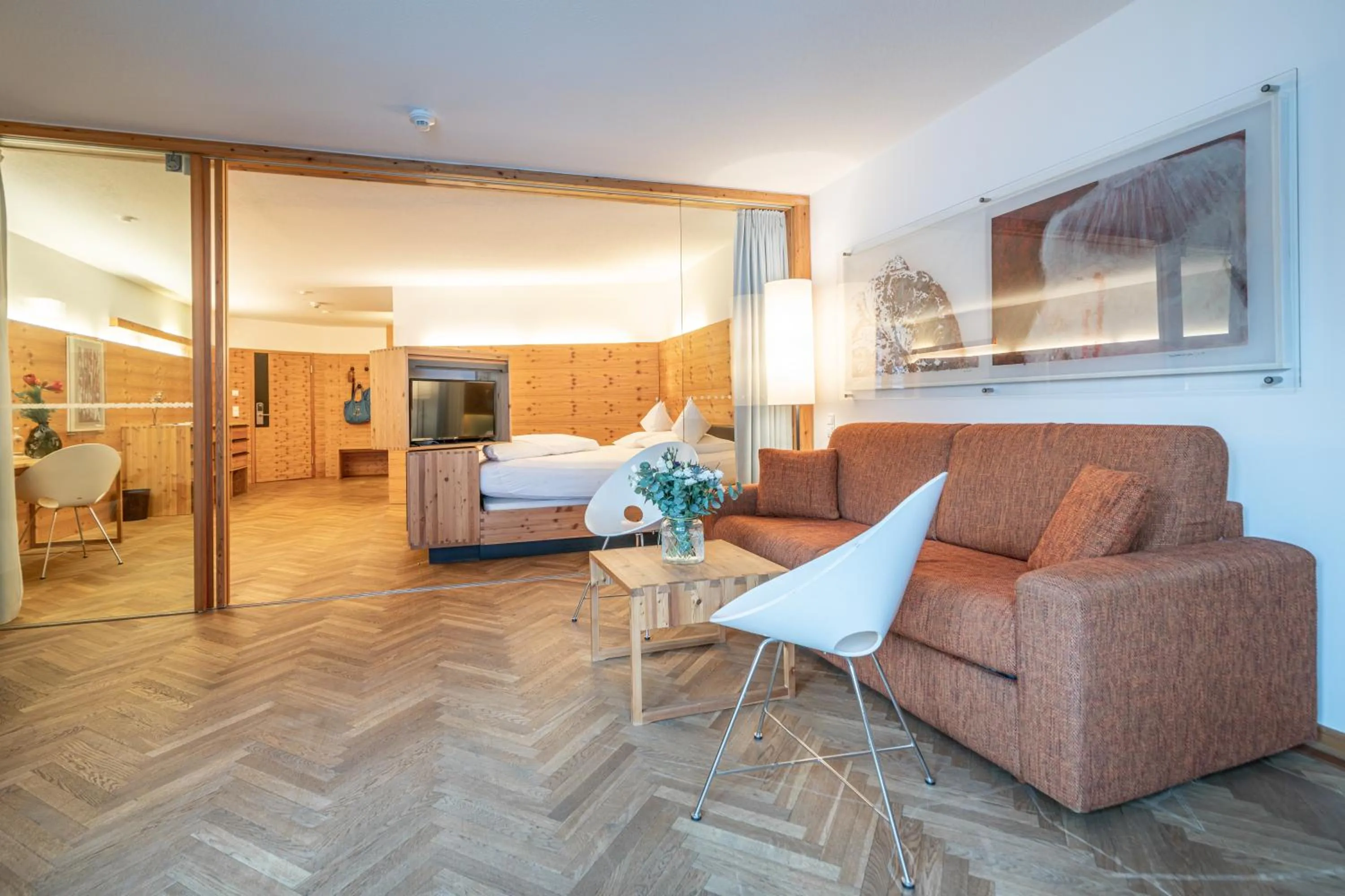 Bed in Hotel Liebe Sonne 4S