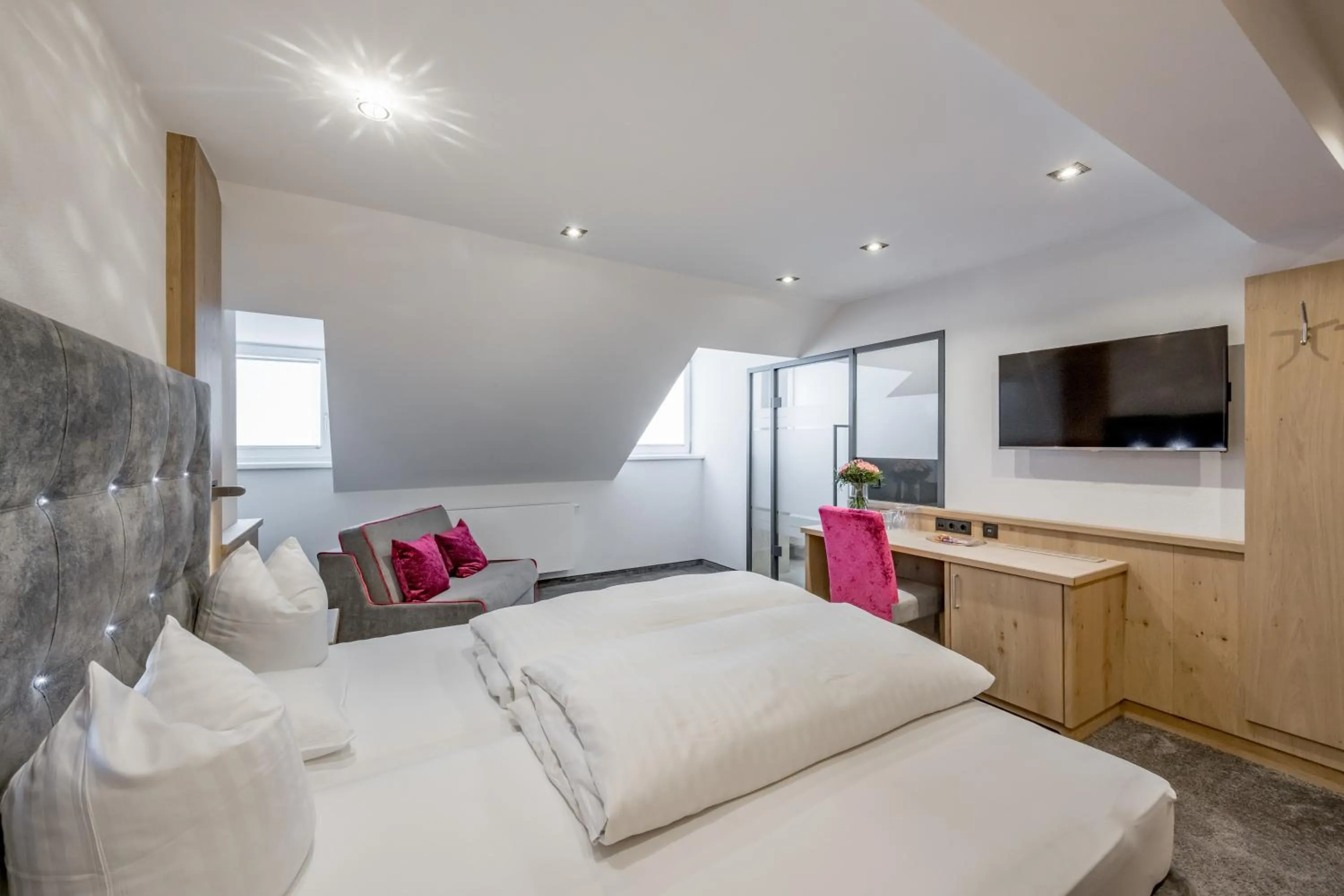 Bed in Hotel Garni Christine