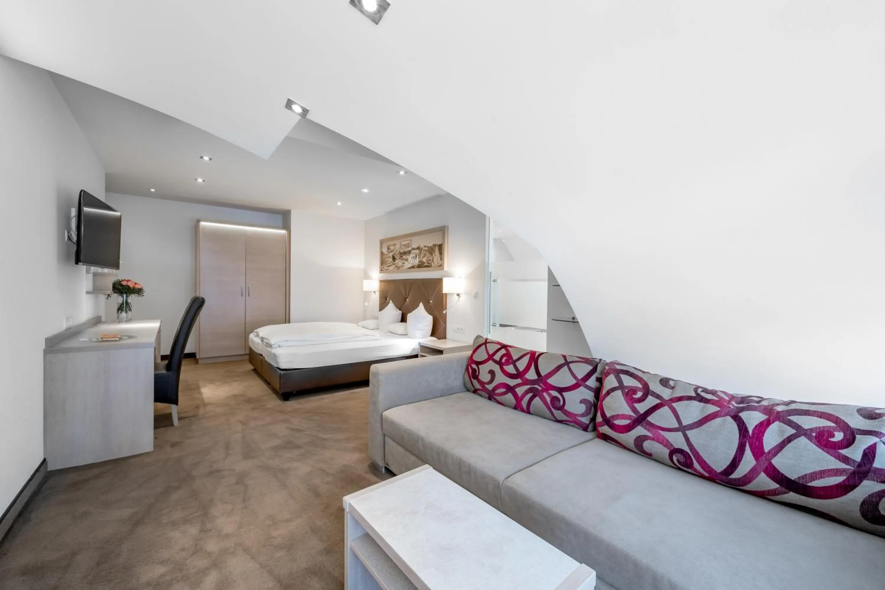Bed in Hotel Garni Christine